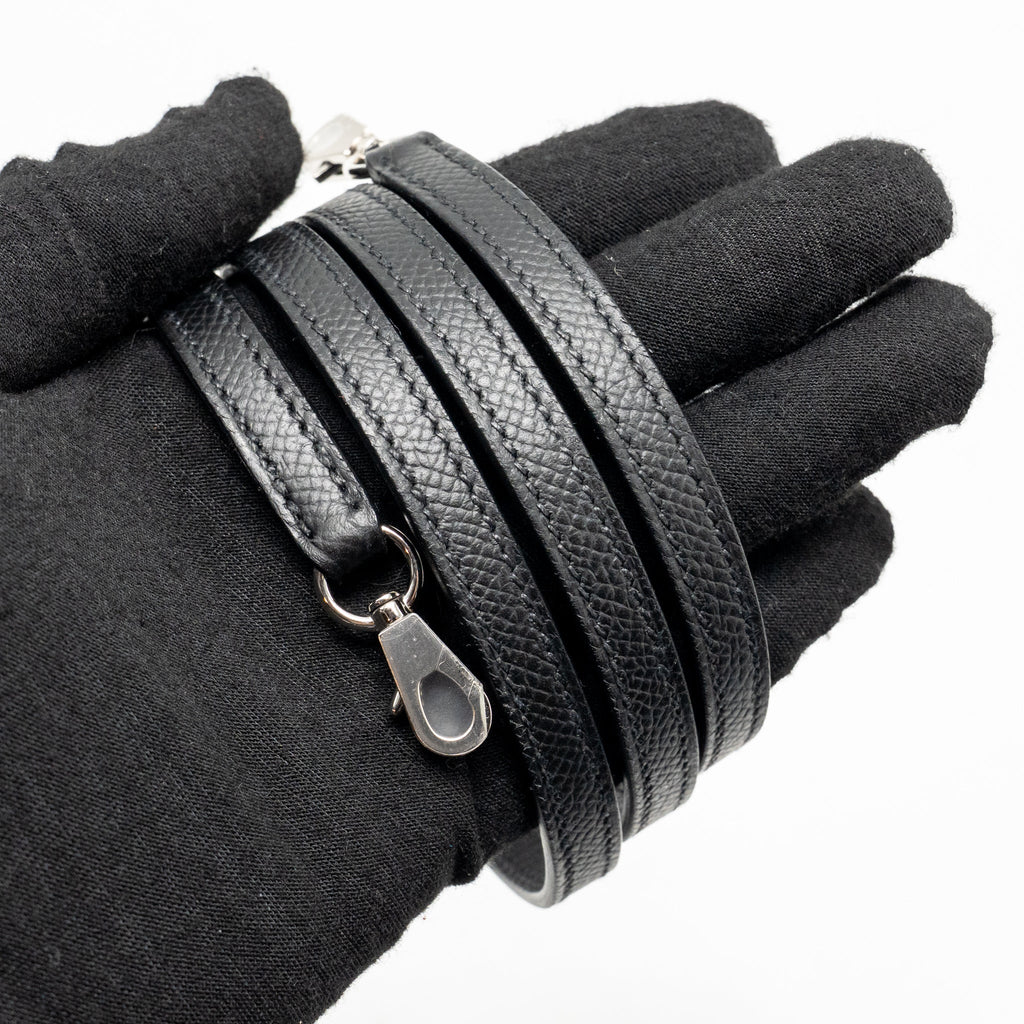 HERMES MINI KELLY II EPSOM BLACK SHW
