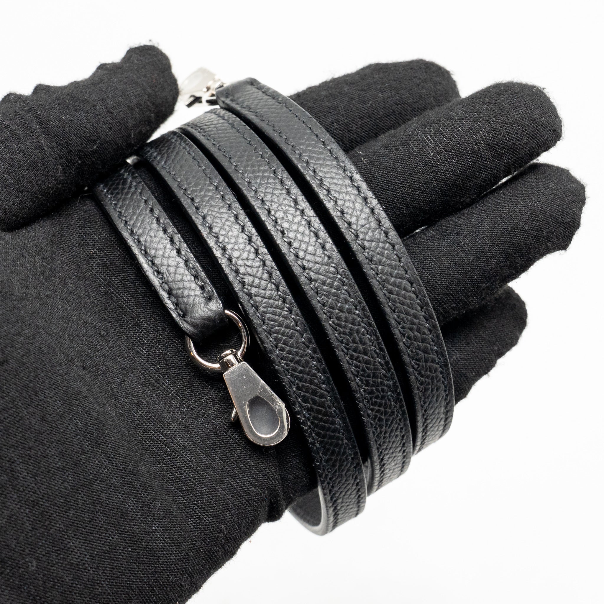 HERMES MINI KELLY II EPSOM BLACK SHW