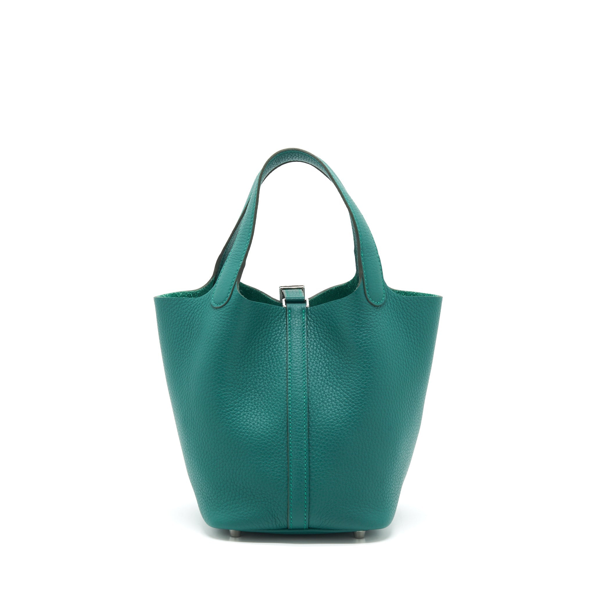 HERMES PICOTIN 18 LOCK BAG CLEMENCE Z6 MALACHITE SHW
