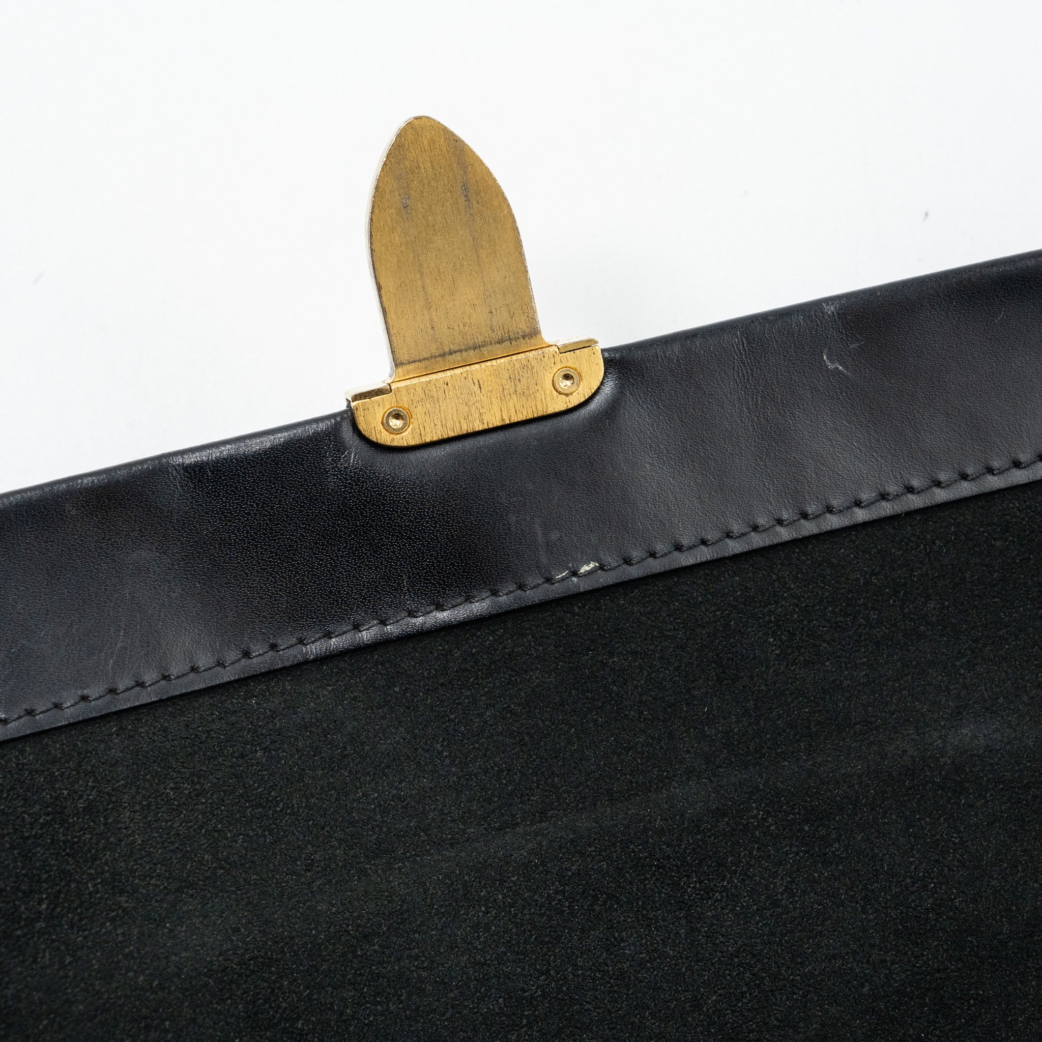 LOUIS VUITTON TOP HANDLE FLAP BAG MONOGRAM CANVAS / CALFSKIN BLACK GHW