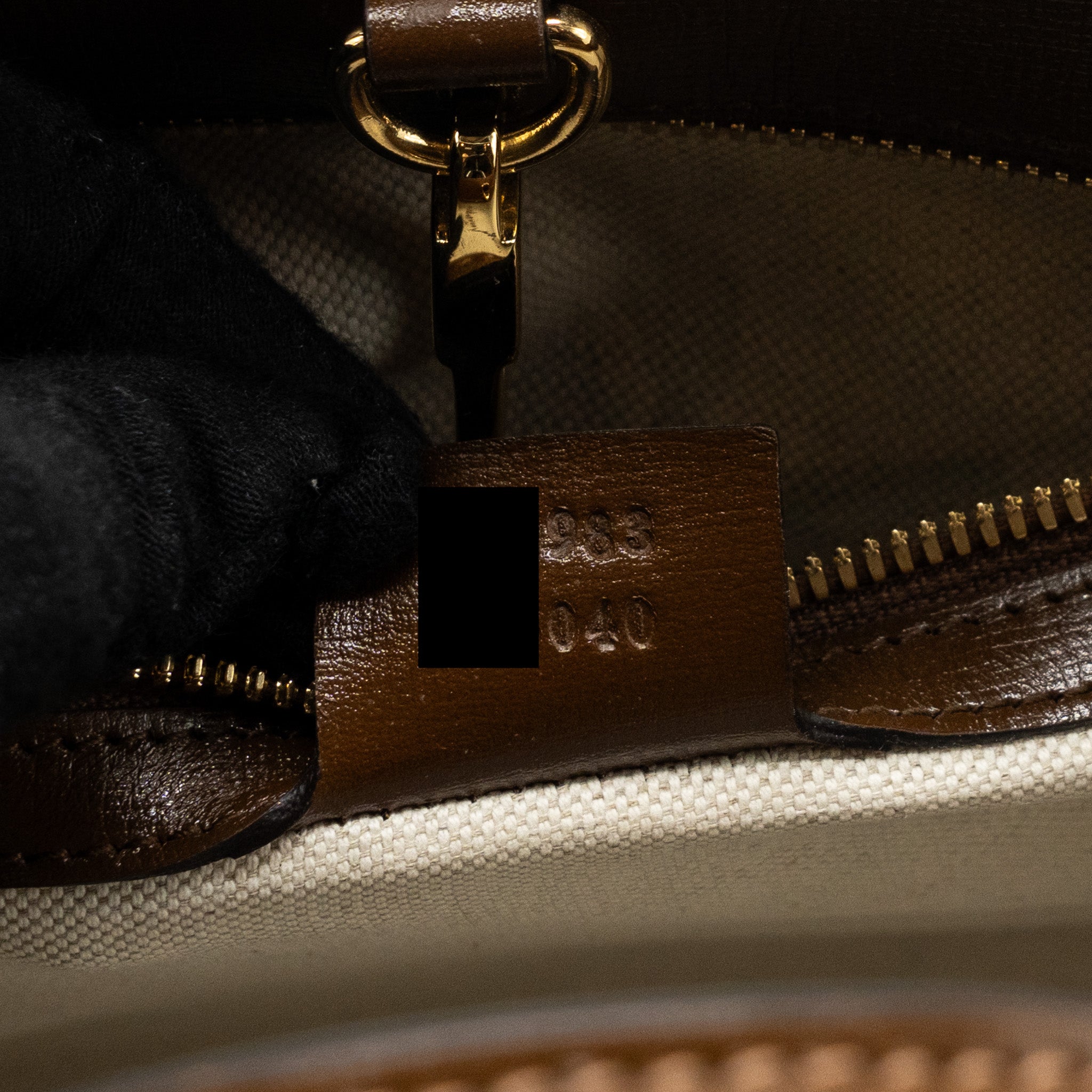 GUCCI GG SMALL TOTE BAG GG SUPREME CANVAS / BROWN GHW