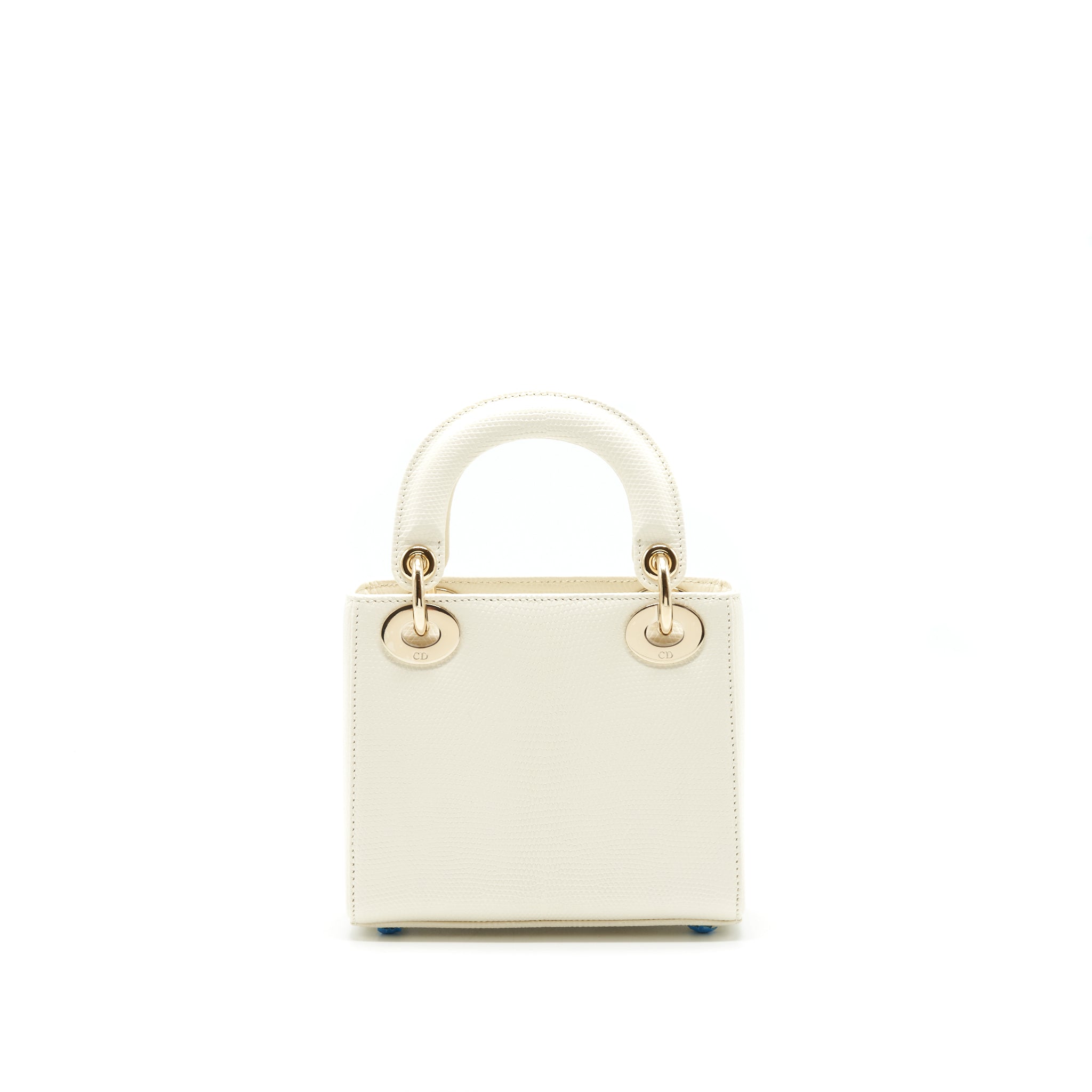 DIOR LIZARD MINI LADY DIOR WHITE  LGHW