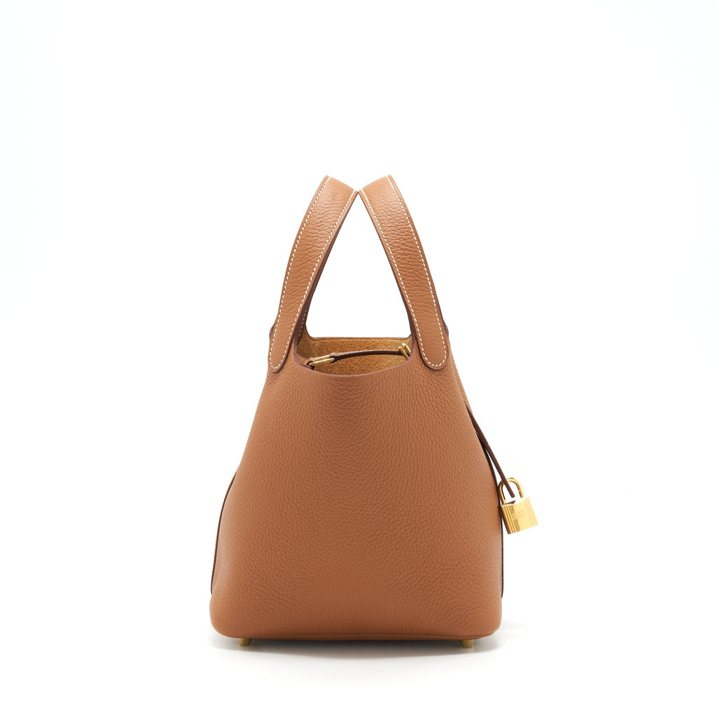 HERMES PICOTIN 18 CLEMENCE GOLD GHW