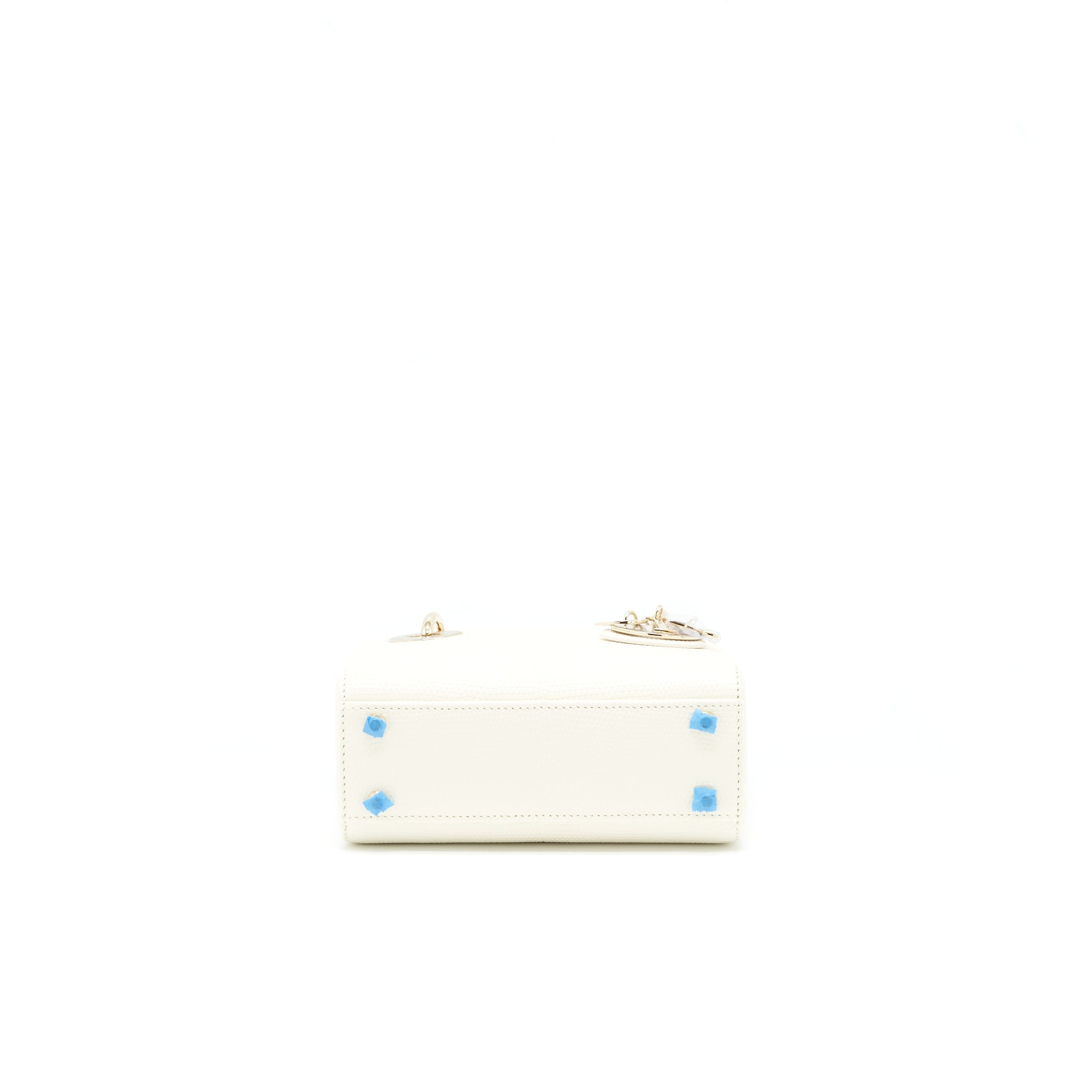 DIOR LIZARD MINI LADY DIOR WHITE  LGHW