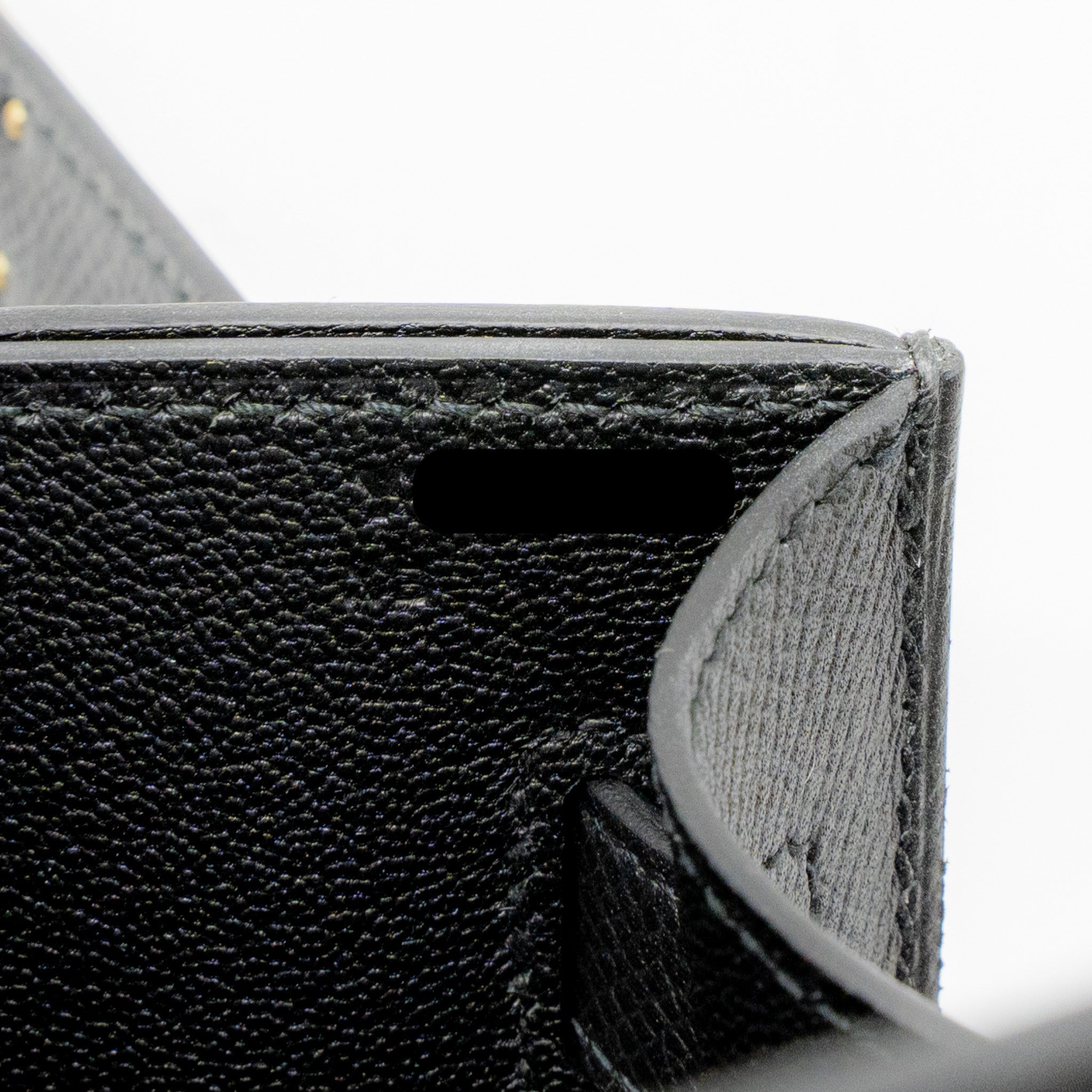 HERMES POCHETTE KELLY DEPECHES 25 EPSOM BLACK GHW