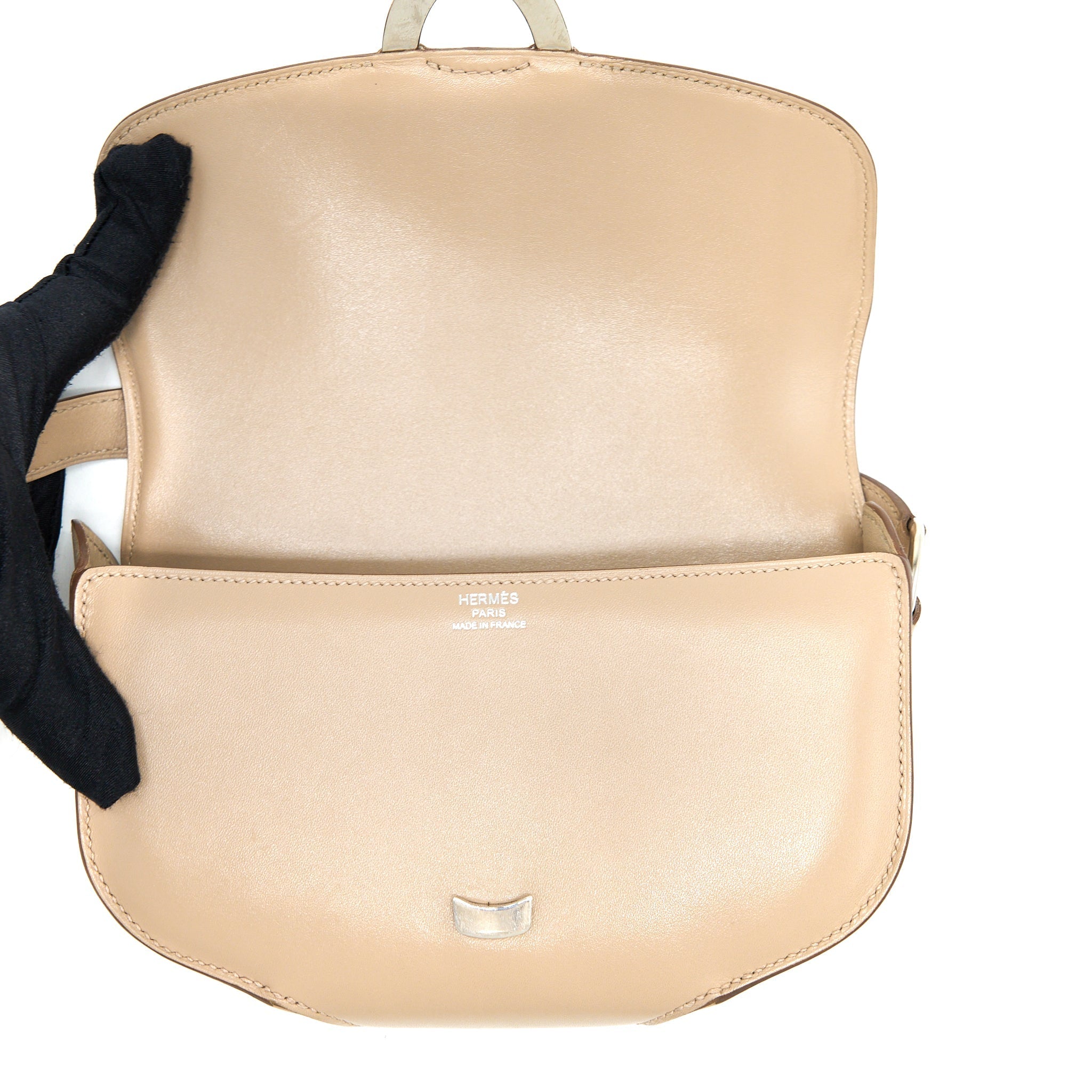 HERMES CHERCHE-MIDI SHOULDER BAG TADELAKT ARGILE SHW