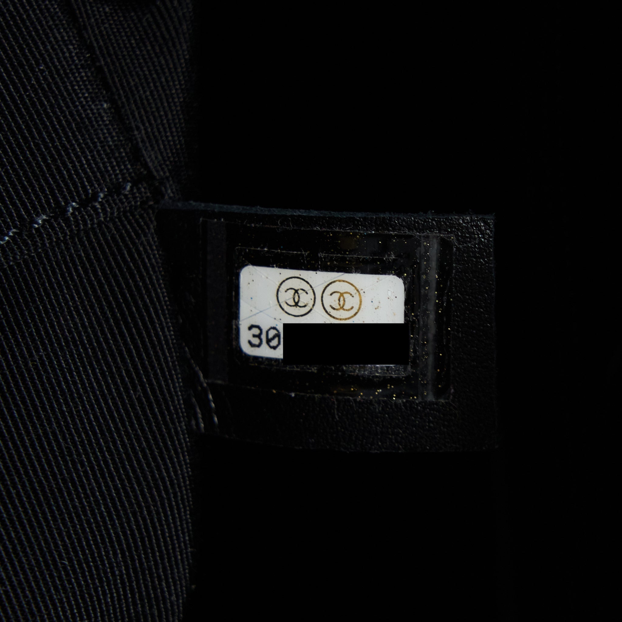 CHANEL DEAUVILLE TOTE BAG CALFSKIN BLACK WITH DETAIL LOGO GHW