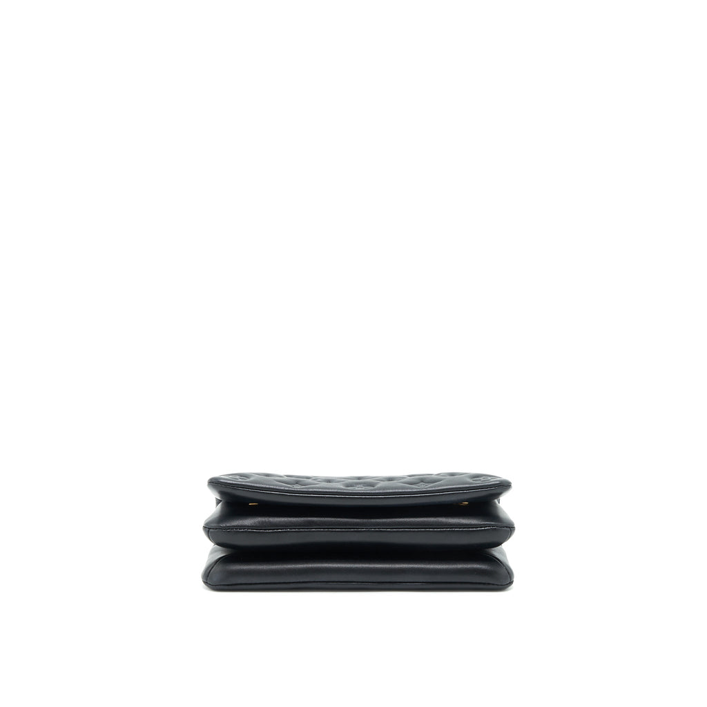LOUIS VUITTON POCHETTE COUSSIN LAMBSKIN BLACK GHW
