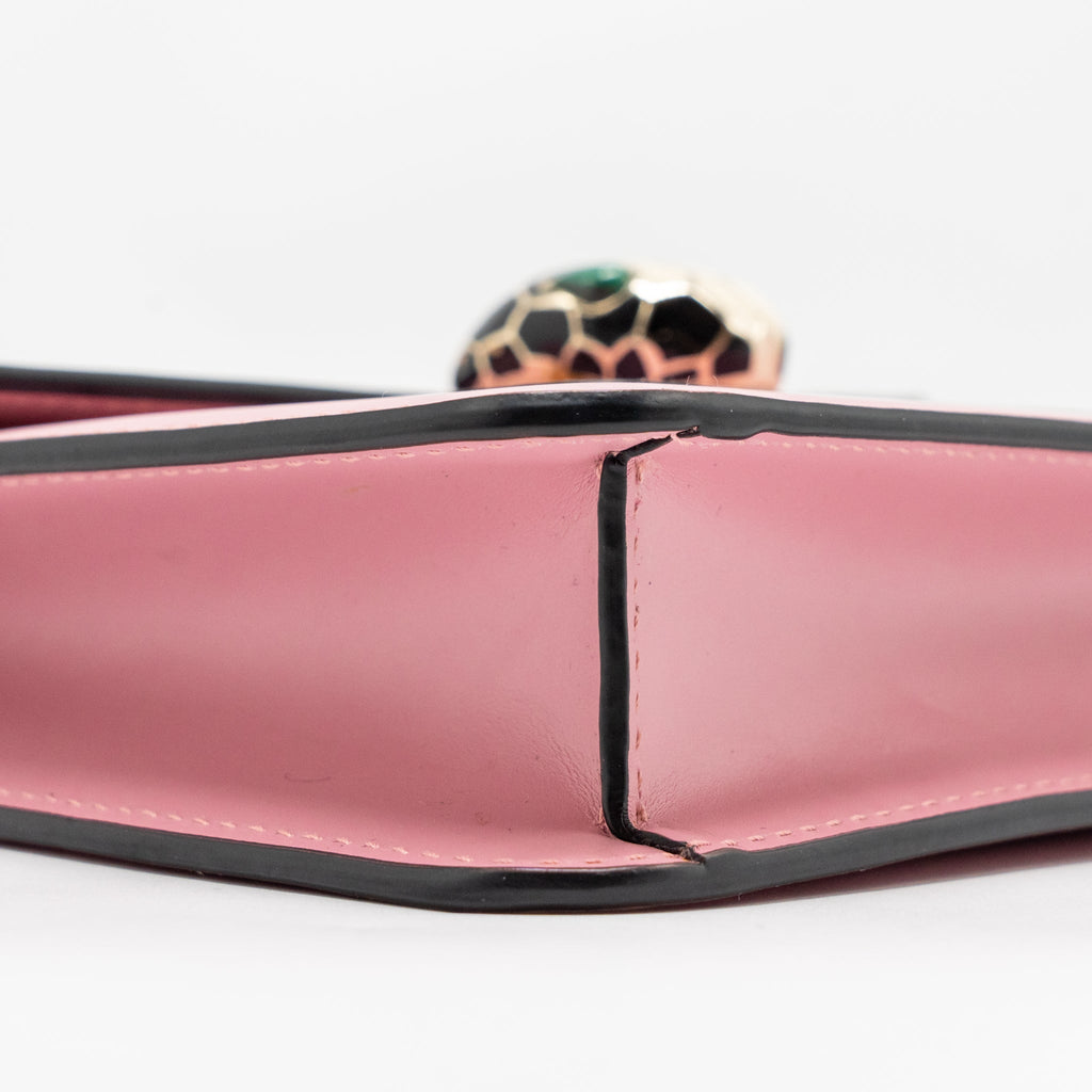 BVLGARI SERPENTI FOREVER CROSSBODY BAG CALFSKIN PINK LGHW