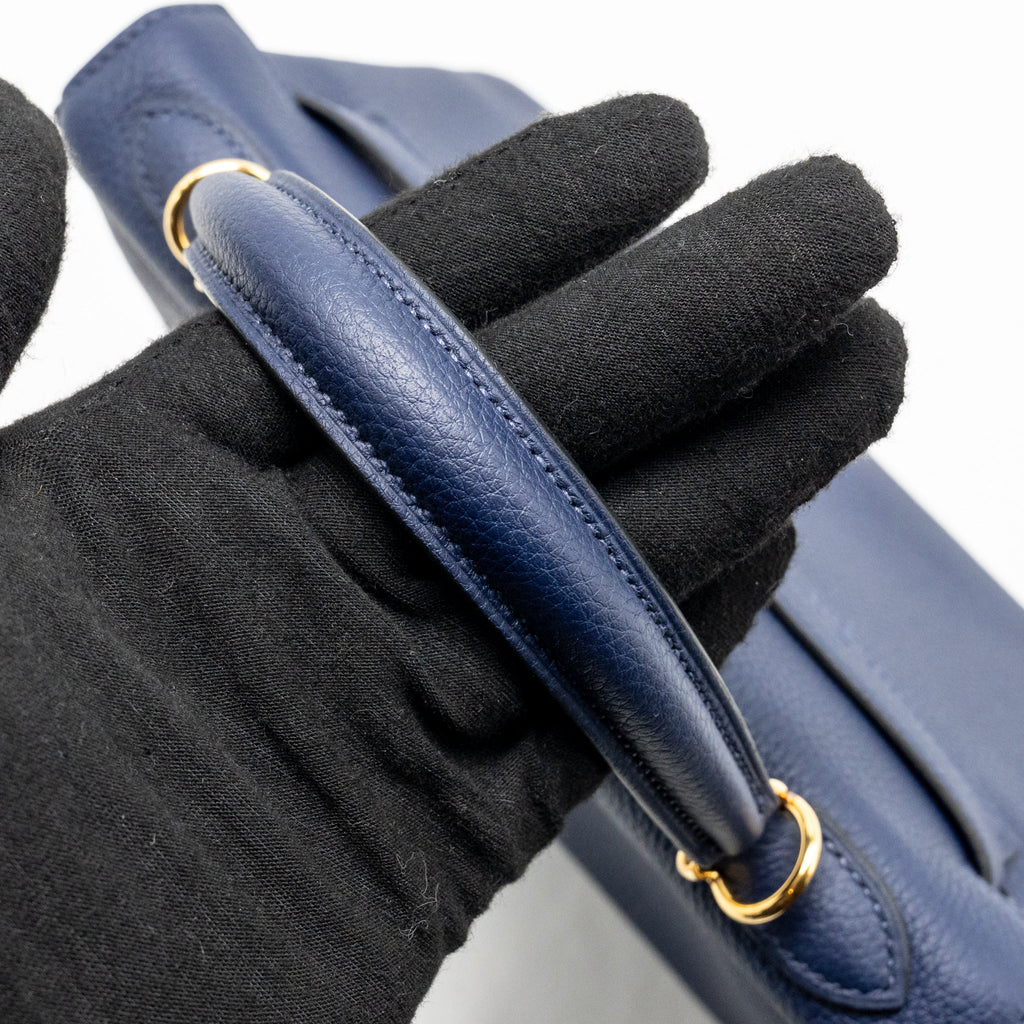 HERMES KELLY 25 TOGO BLEU SAPHIR GHW