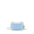 CHANEL 22S PEARL CRUSH LONG VANITY WITH CHAIN LAMBSKIN BLUE GHW