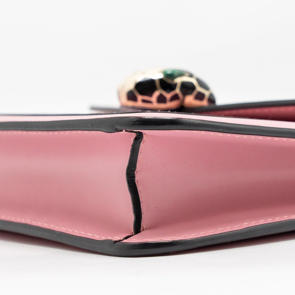 BVLGARI SERPENTI FOREVER CROSSBODY BAG CALFSKIN PINK LGHW