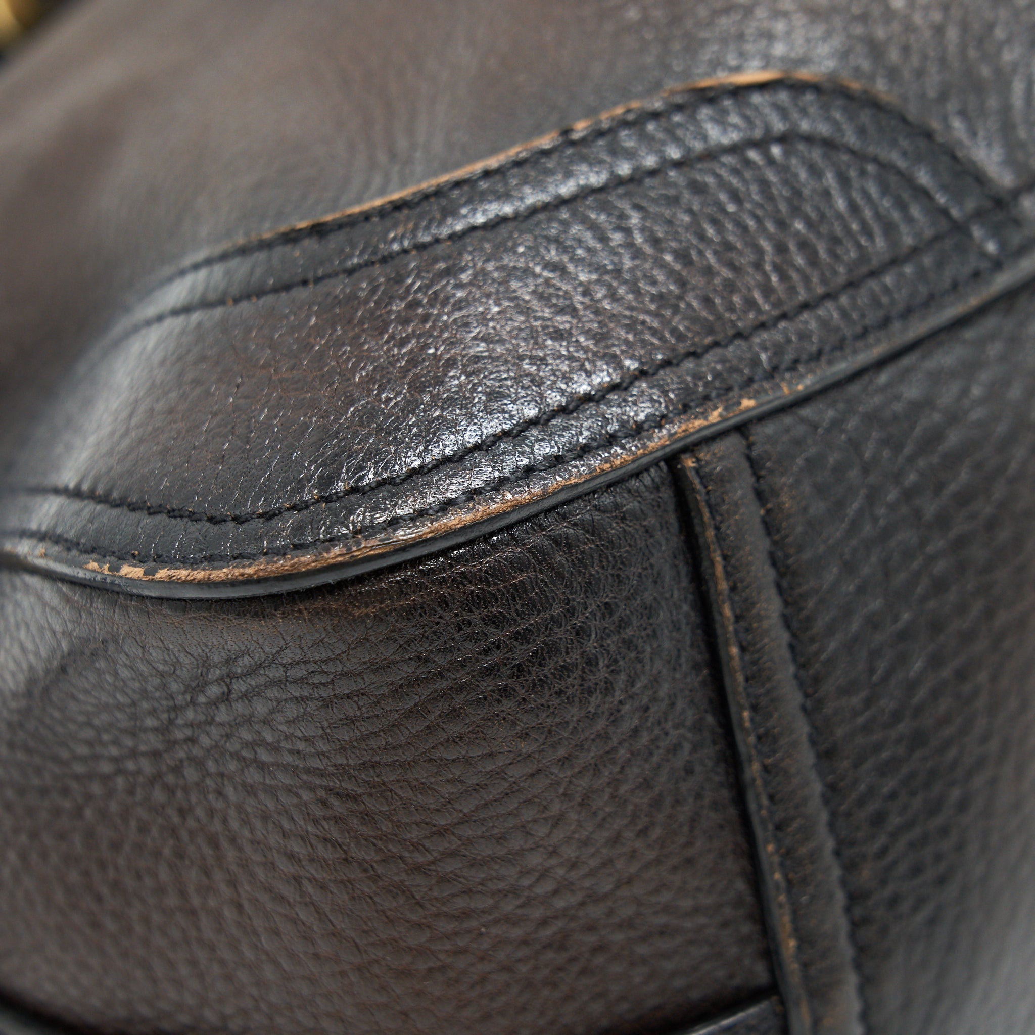 PRADA HANDLE TOTE BAG WITH STRAP IN BROWN