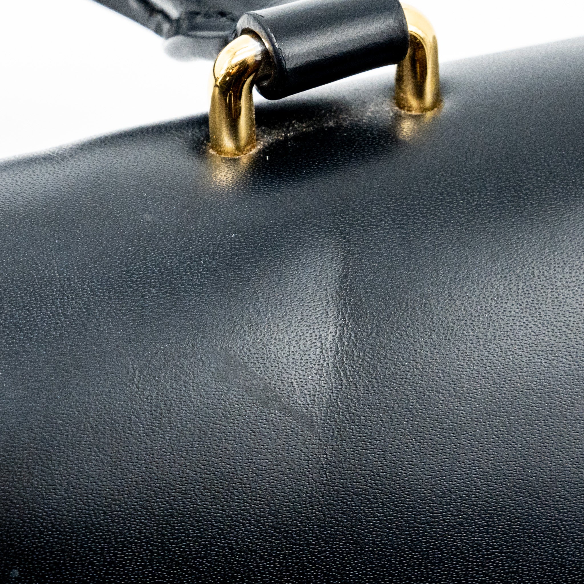 LOUIS VUITTON TOP HANDLE FLAP BAG MONOGRAM CANVAS / CALFSKIN BLACK GHW