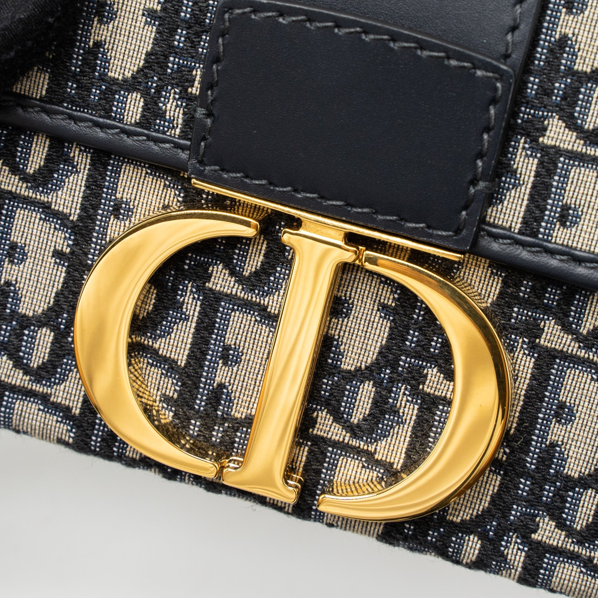 DIOR 30 MONTAIGNE BOX BAG BLUE DIOR OBLIQUE JACQUARD GHW