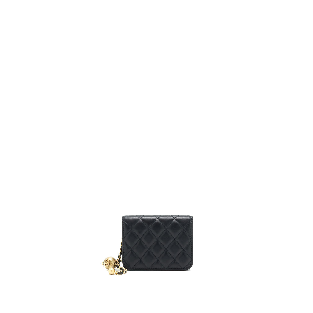 CHANEL PEARL CRUSH BELT BAG BLACK WITH GHW SERIAL 30