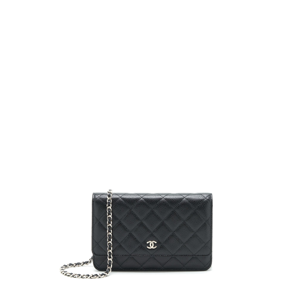 CHANEL CLASSIC WALLET ON CHAIN CAVIAR BLACK SHW