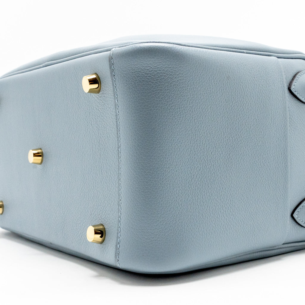 HERMES LINDY 26 EVERCOLOR BLEU LIN GHW