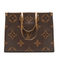 LOUIS VUITTON ON THE GO GM MONOGRAM REVERSE CANVAS GHW
