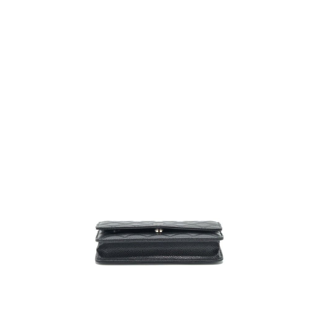 CHANEL CLASSIC WALLET ON CHAIN CAVIAR BLACK SHW