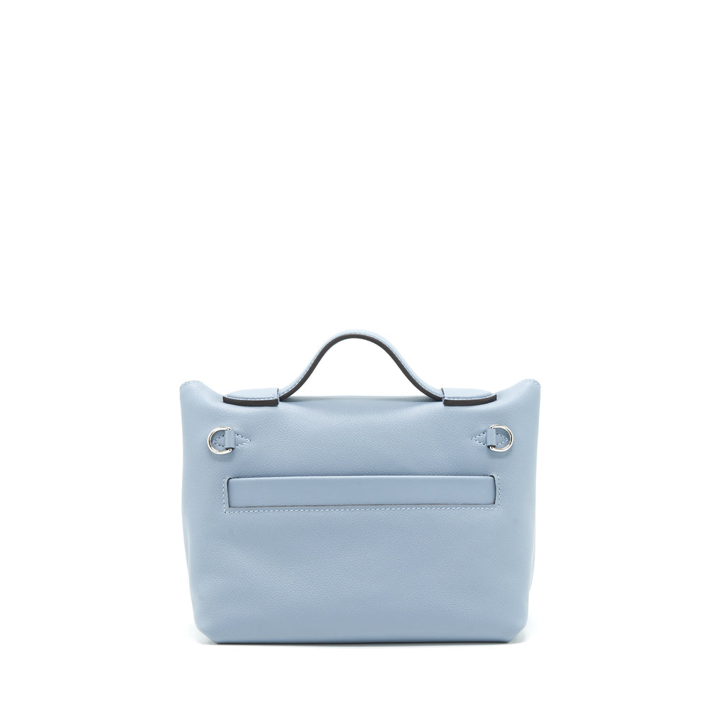 HERMES MINI 24/24 2424-21 BAG SWIFT/ EVERCOLOR BLUE LINE SHW