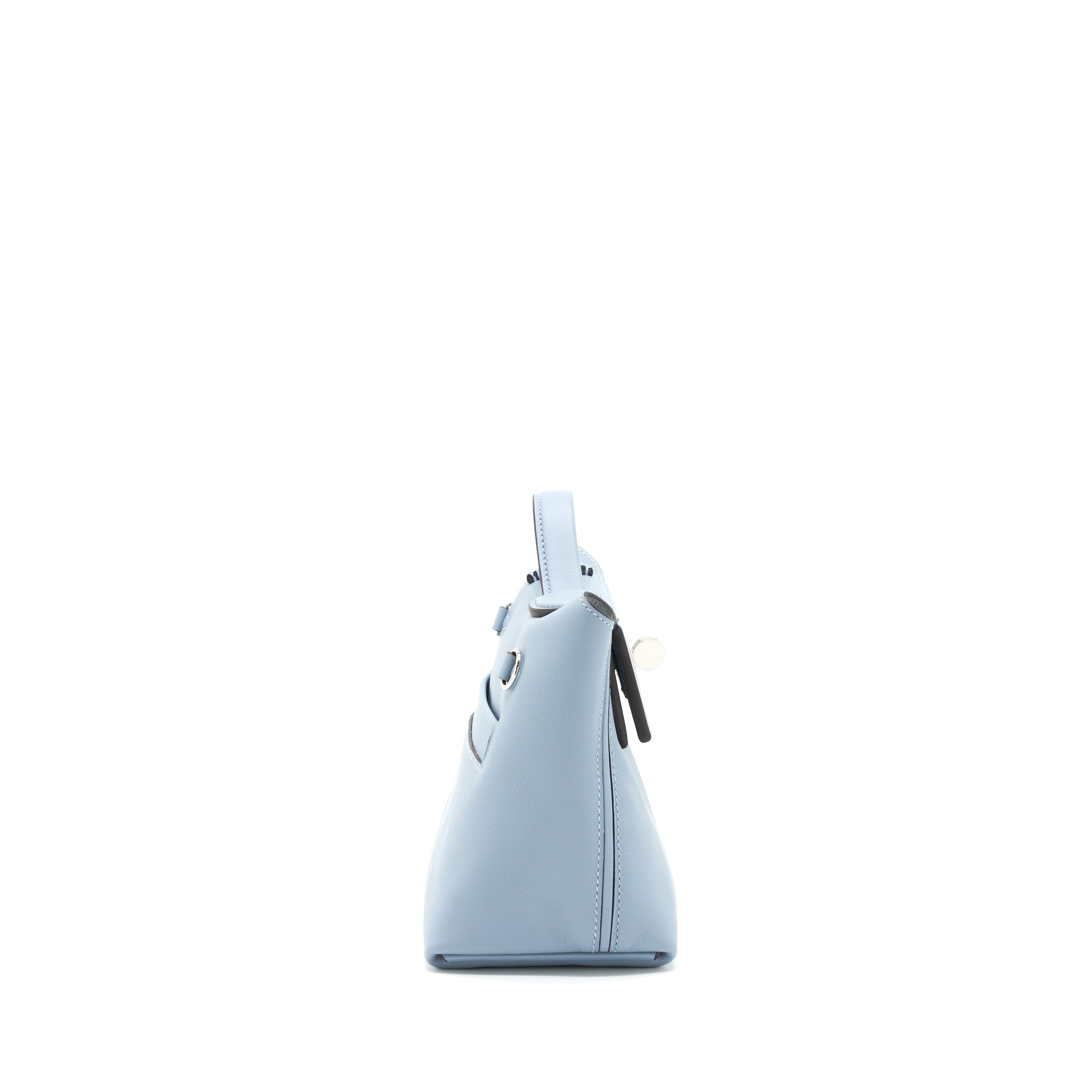 HERMES MINI 24/24 2424-21 BAG SWIFT/ EVERCOLOR BLUE LINE SHW