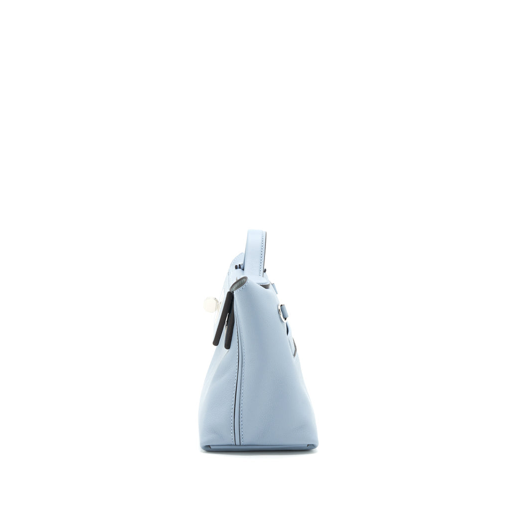 HERMES MINI 24/24 2424-21 BAG SWIFT/ EVERCOLOR BLUE LINE SHW