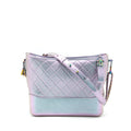 CHANEL LARGE GABRIELLE HOBO LAMBSKIN/CALFSKIN IRIDESCENT PURPLE RAINBOW COLOUR MULTICOLOUR HARDWARE