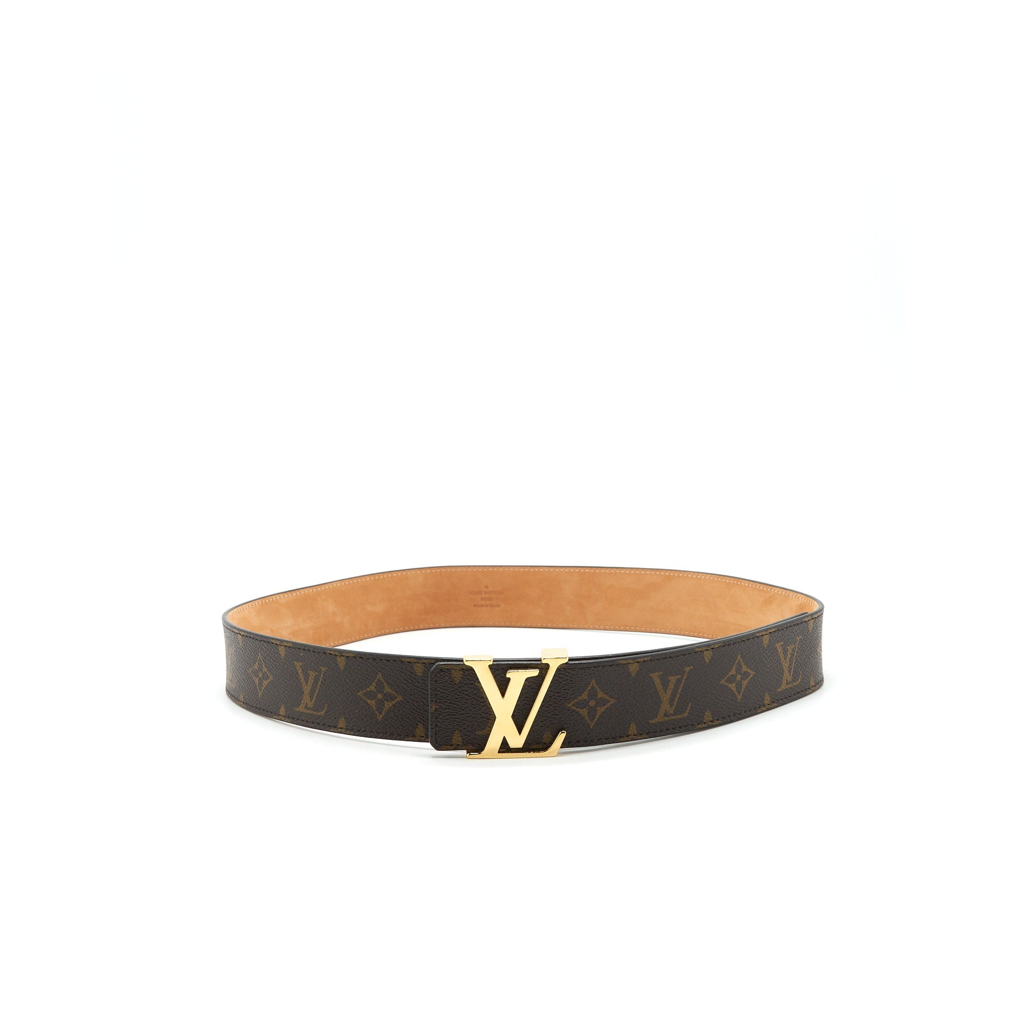 LOUIS VUITTON SIZE 95 BELT MONOGRAM GHW