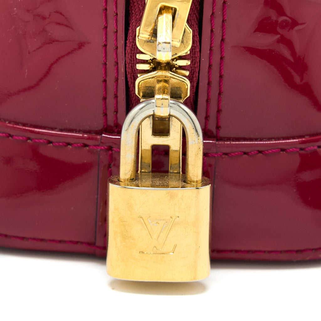 LOUIS VUITTON ALMA BB PATENT INDIAN ROSE GHW