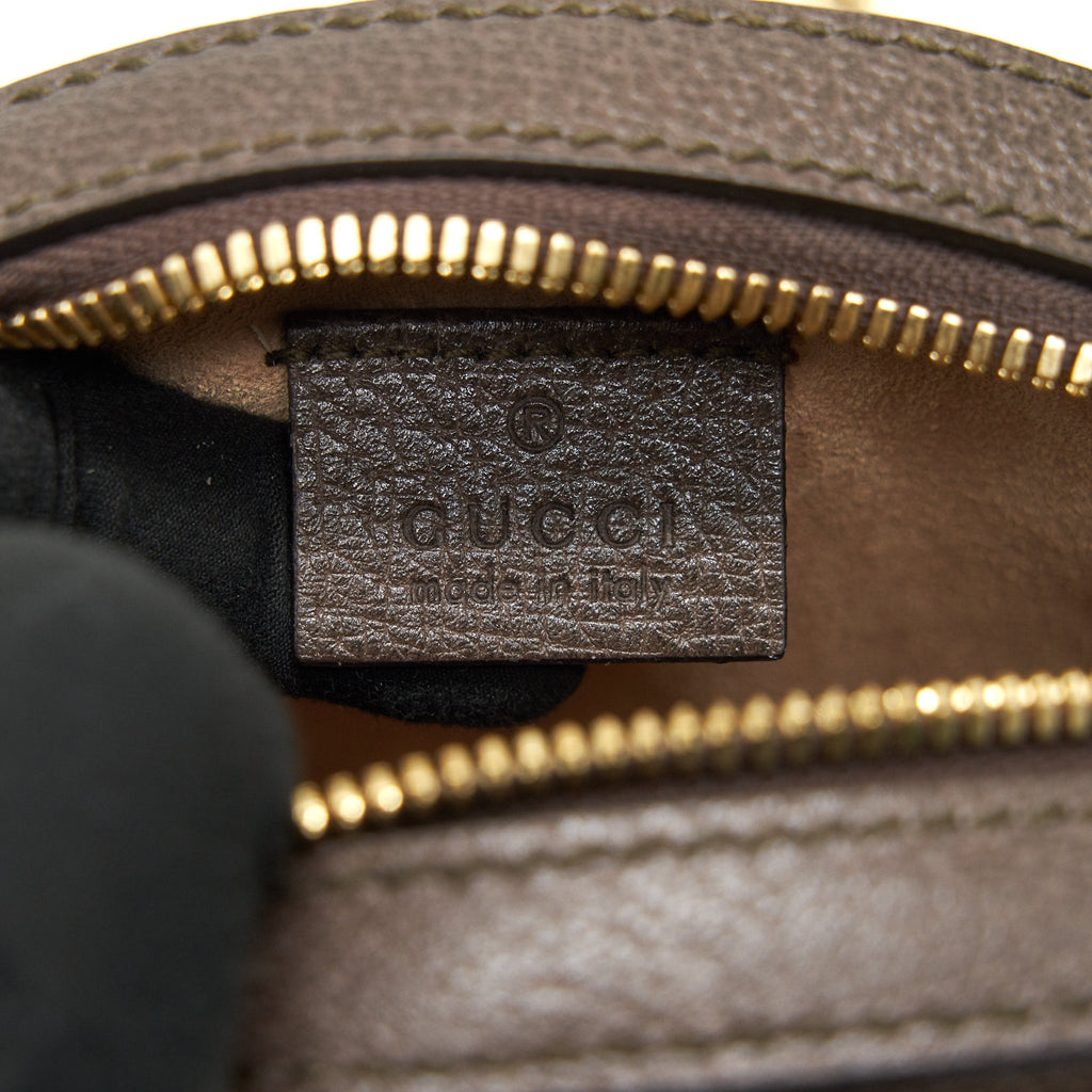 GUCCI OPHIDIA MINI GG ROUND SHOULDER BAG