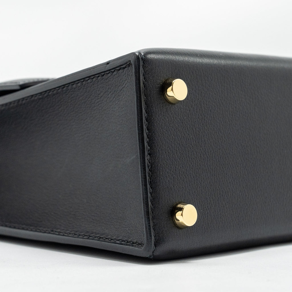 HERMES VERROU 21 BAG ALLEGRETTO PERMABRASS BLACK LGHW