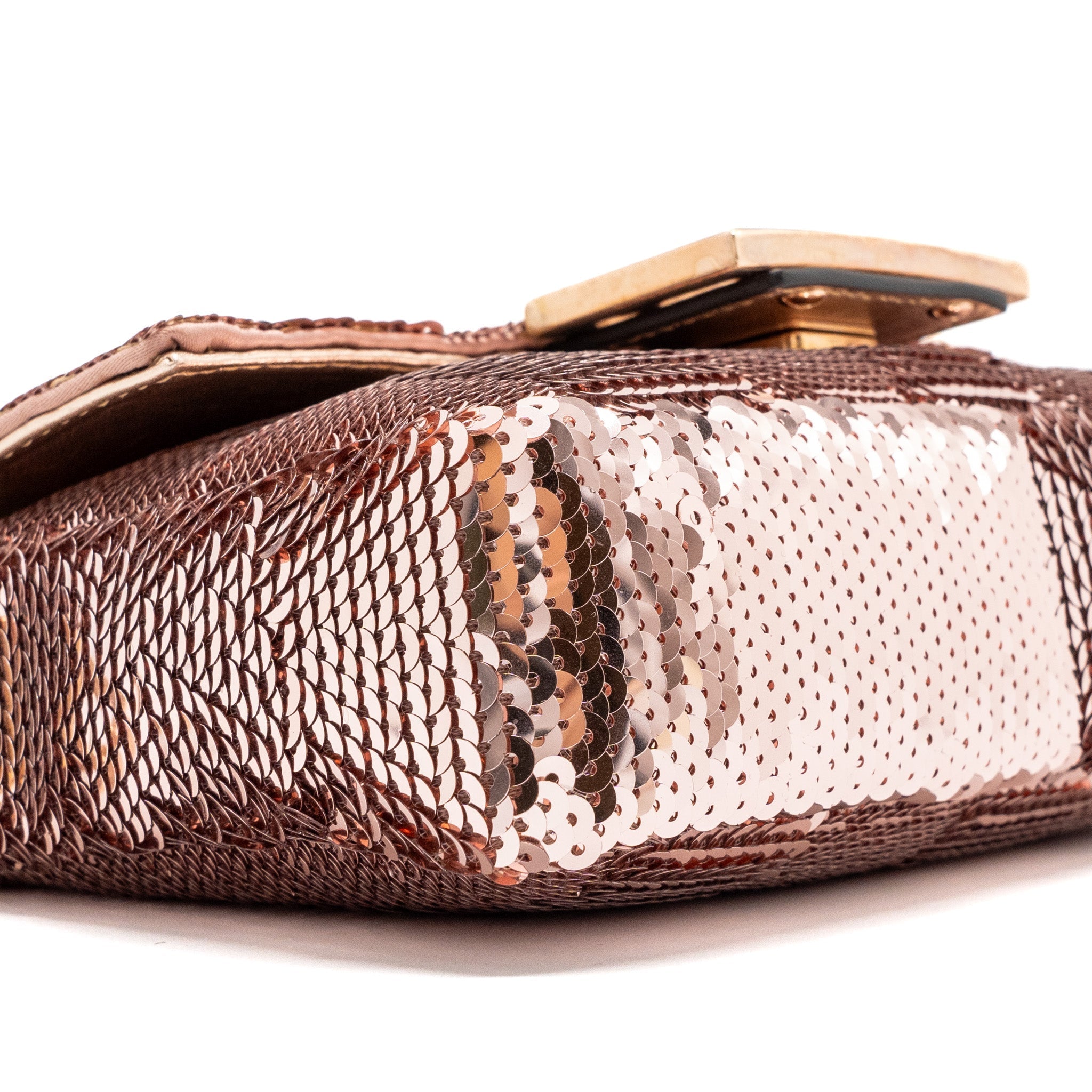 FENDI MINI BAGUETTE PAULETTE ROSE GOLD RGHW