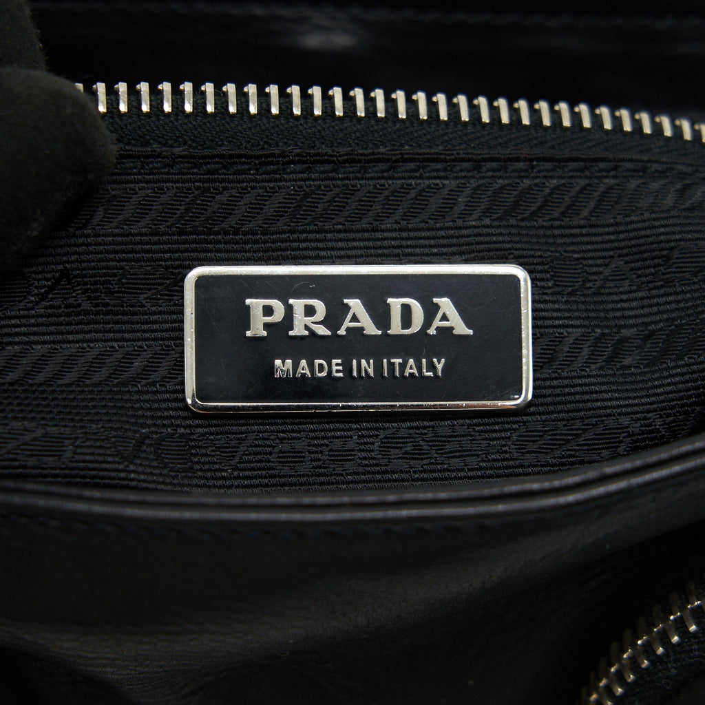 PRADA LONG SHOULDER BAG IN BLACK SHW