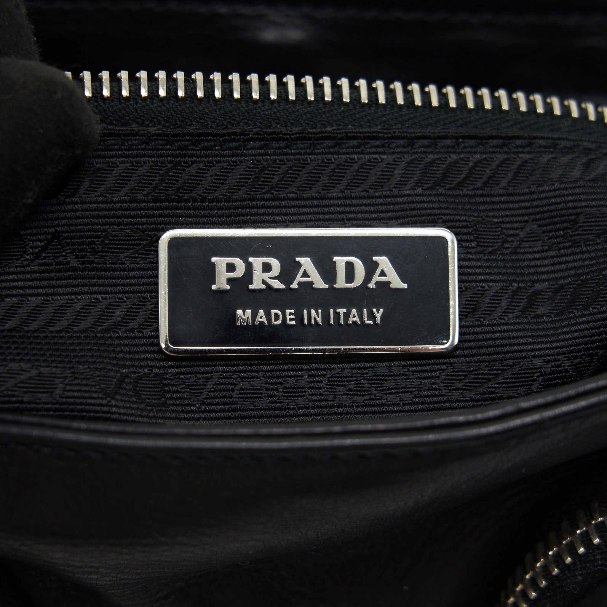 PRADA LONG SHOULDER BAG IN BLACK SHW