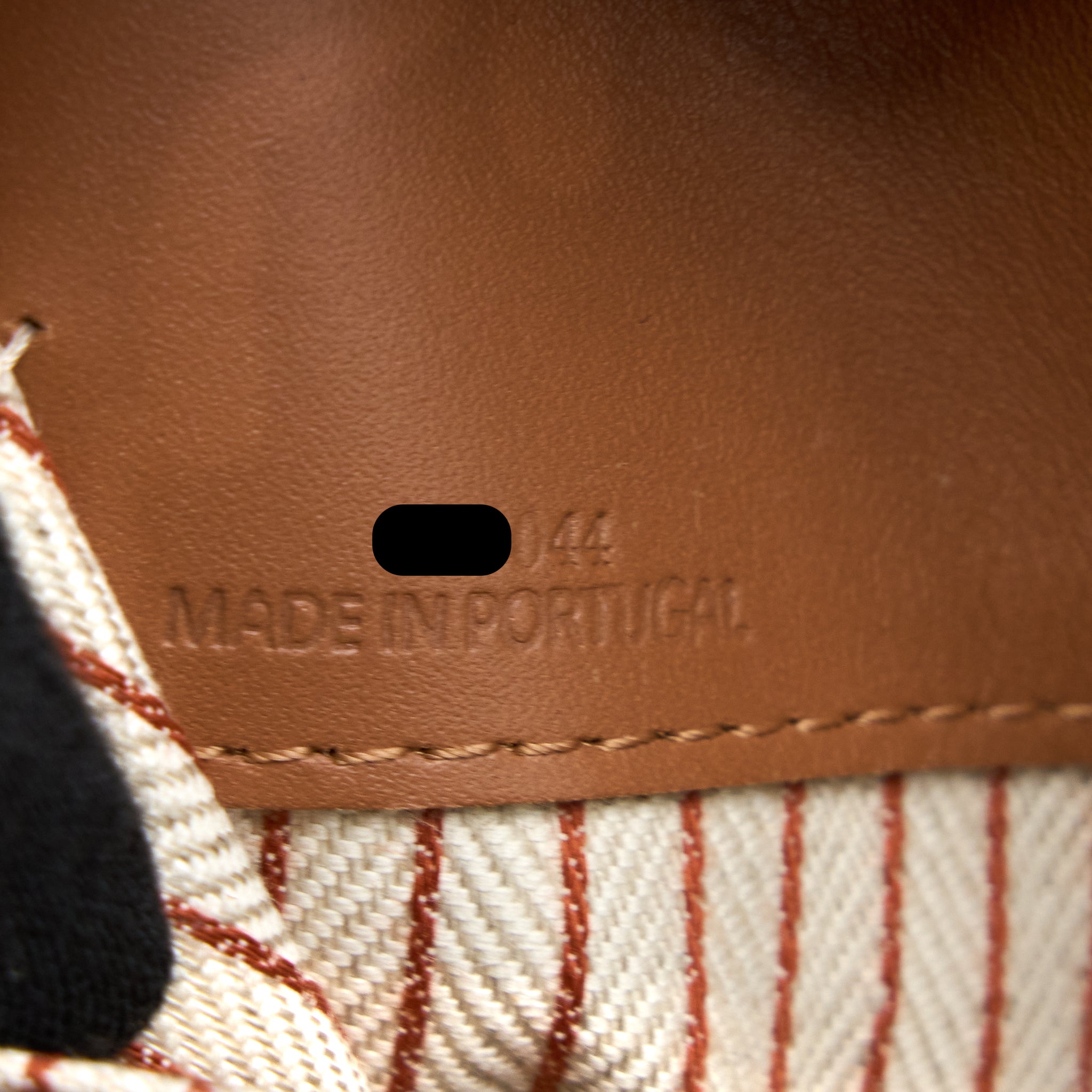 LOEWE CUSHION TOTE BAG FELT/LEATHER CAMEL
