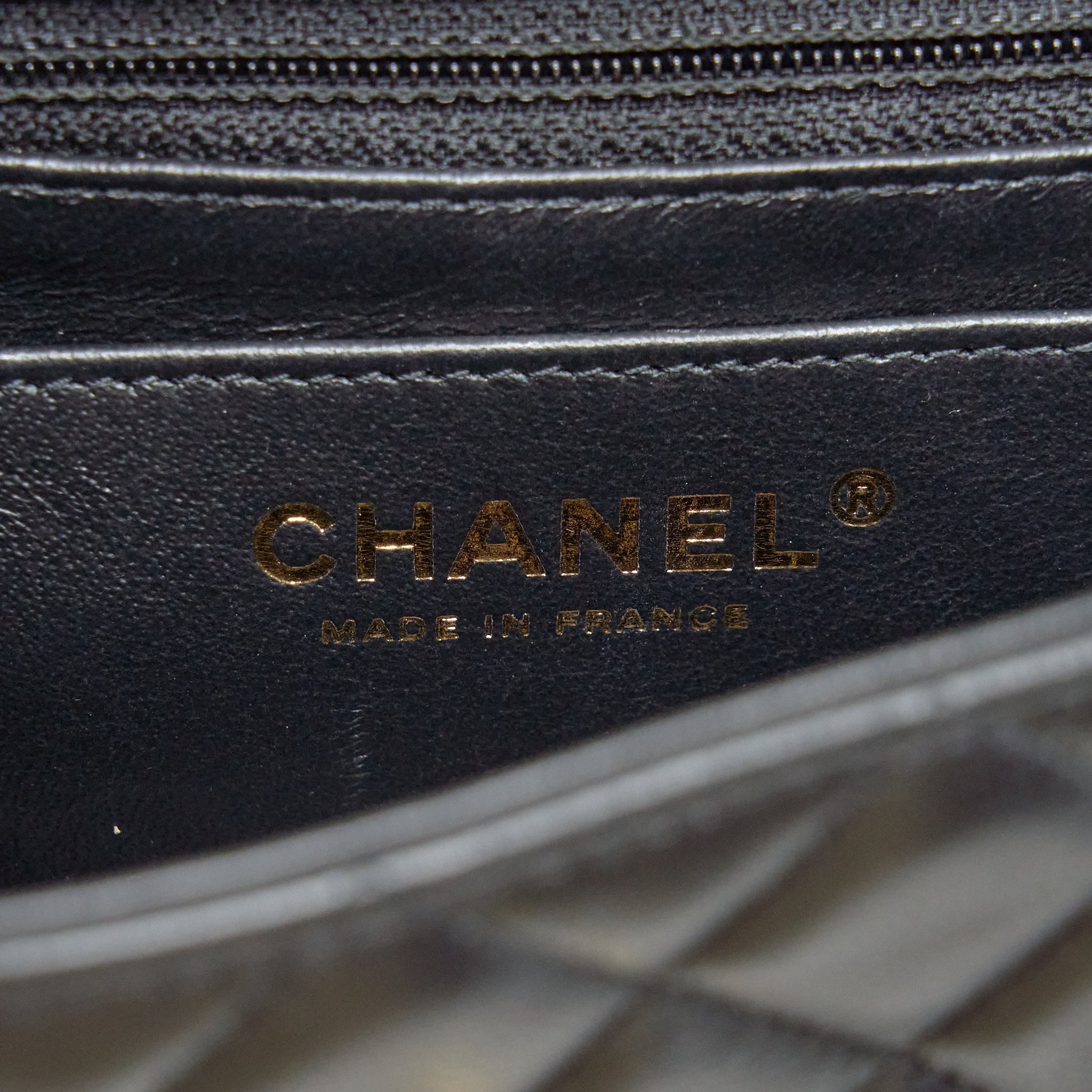 CHANEL MINI RECTANGULAR FLAP BAG WITH BAG CHARMS GIANT CHAINS LAMBSKIN BLACK GHW