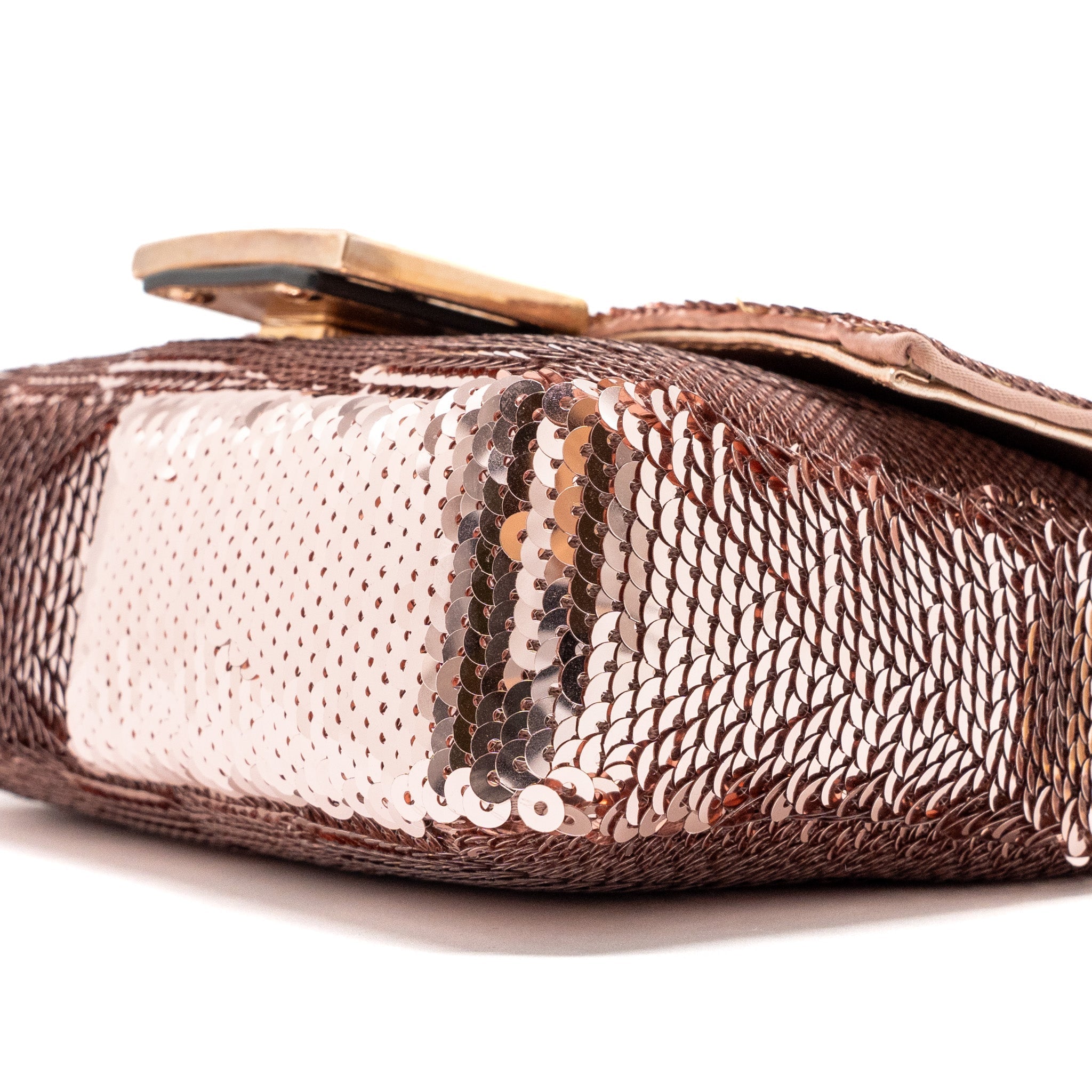 FENDI MINI BAGUETTE PAULETTE ROSE GOLD RGHW