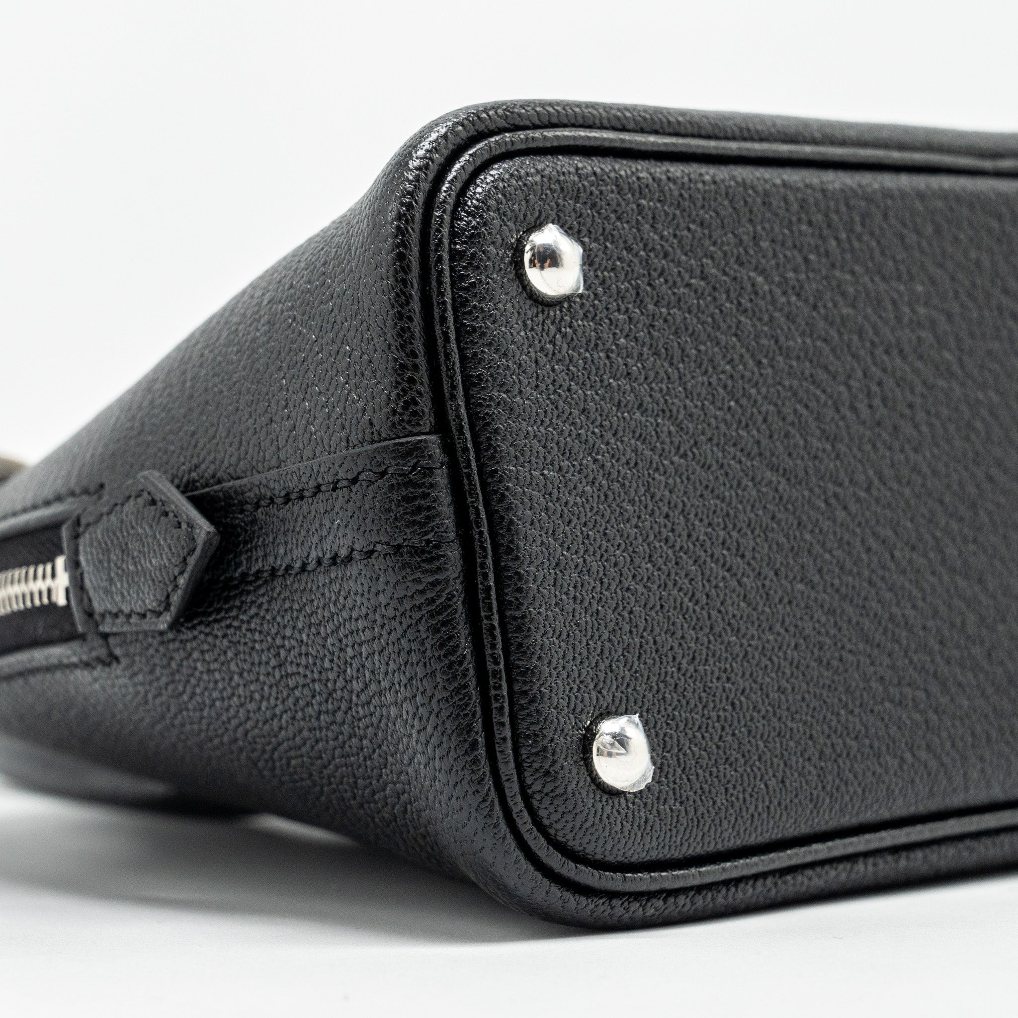 HERMES MINI BOLIDE CHEVRE MYSORE BLACK SHW