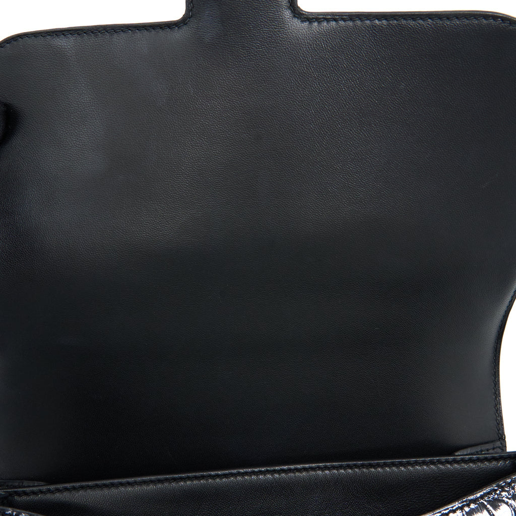 HERMES CONSTANCE 24 SHINY ALLIGATOR LEATHER BLACK GHW