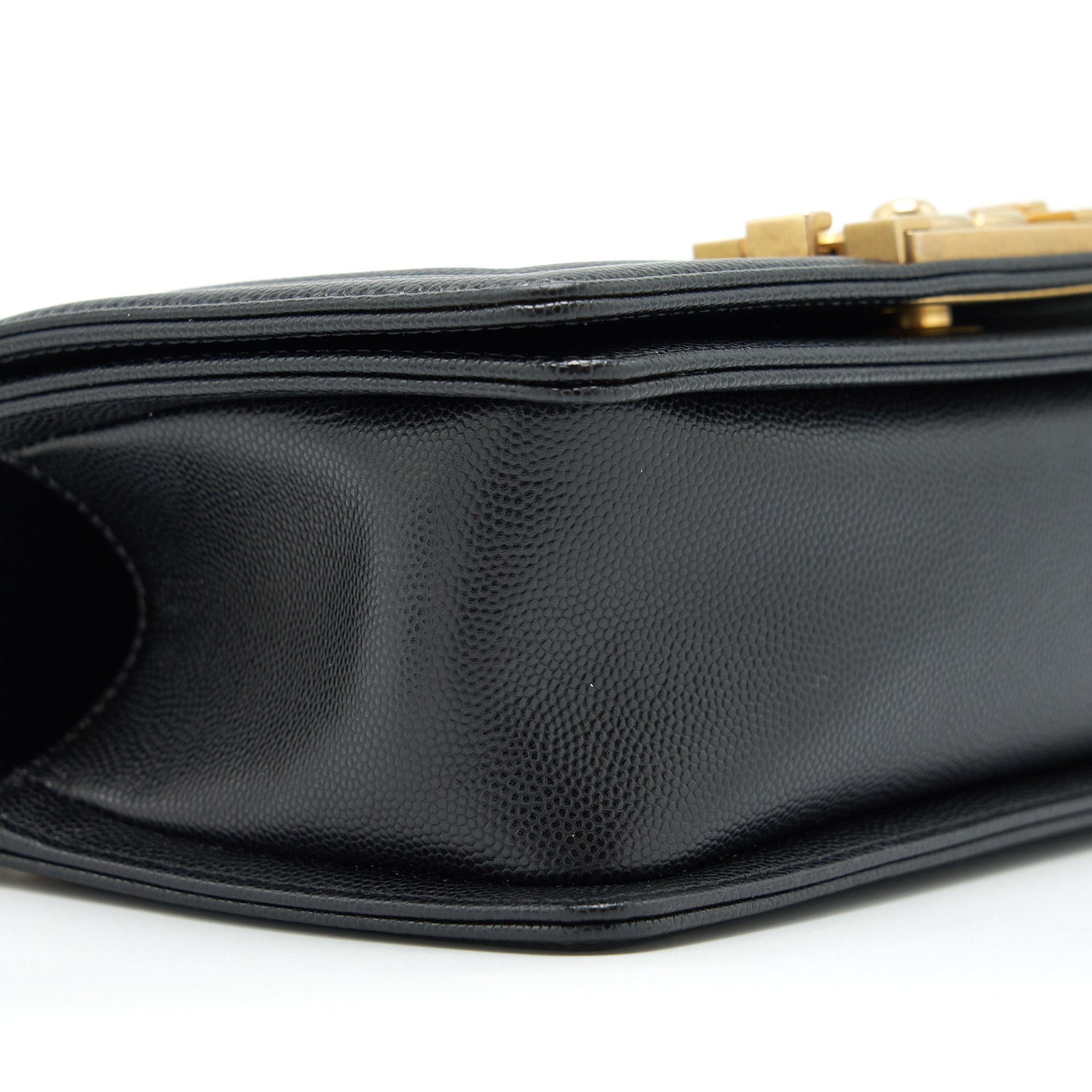 CHANEL SMALL BOY BAG CAVIAR BLACK GHW
