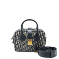 DIOR OBLIQUE COLLECTION BLUE MONOGRAM CANVAS TOTE BAG