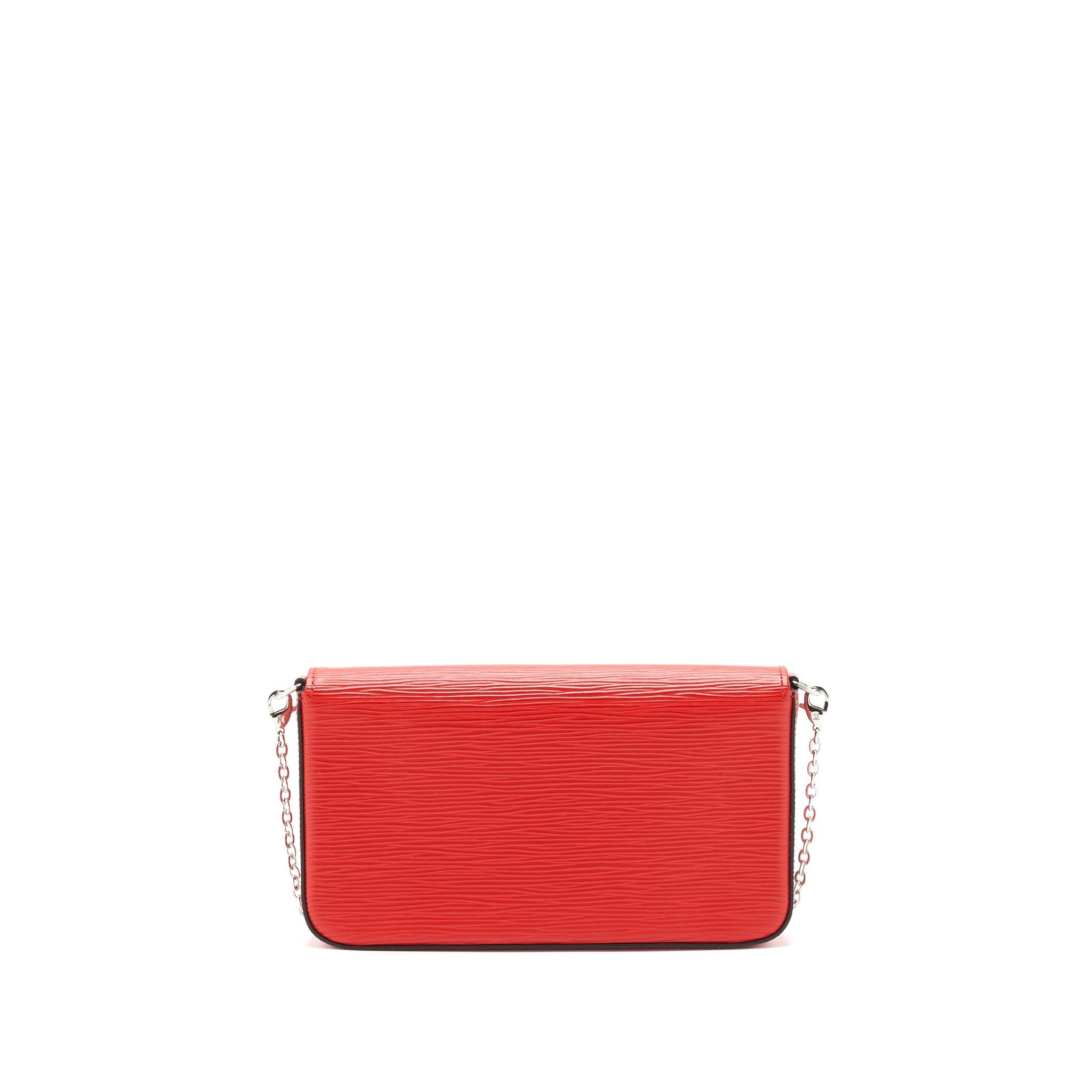 LOUIS VUITTON FELICIE POCHETTE RED SHW