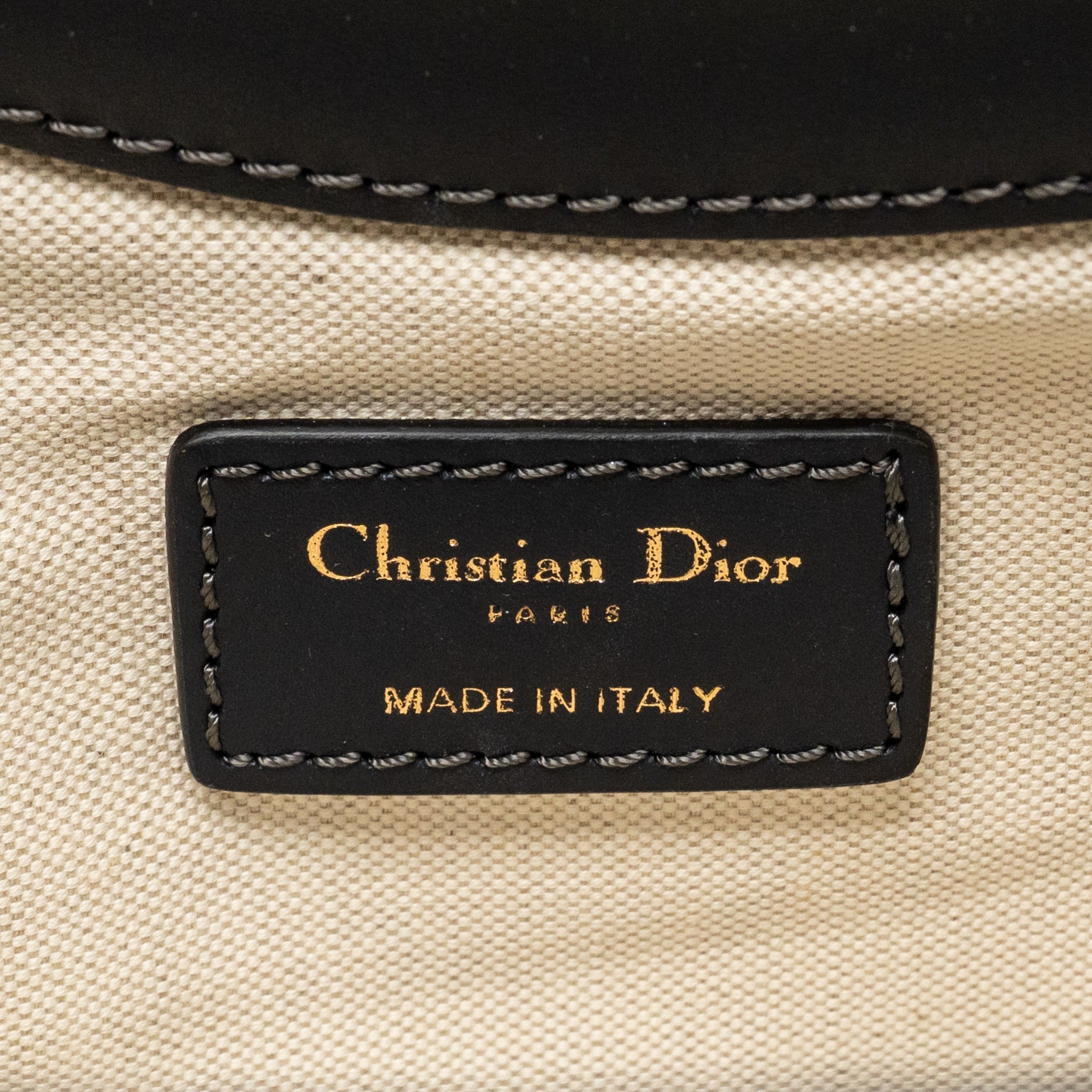 DIOR FOLDER CLUTCH OBLIQUE CANVAS/CALFSKIN BLUE GHW