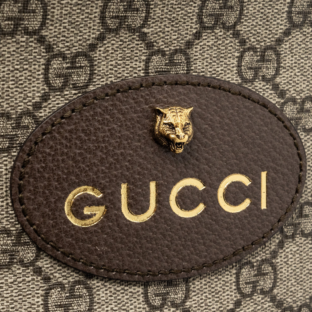 GUCCI CAMERA BAG GG SUPREME CANVAS BROWN/ MULTICOLOUR GHW