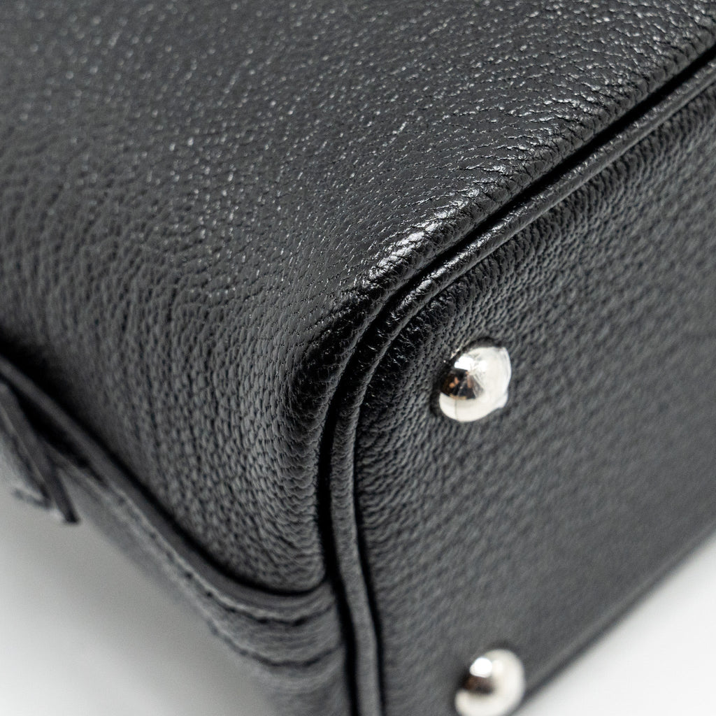 HERMES MINI BOLIDE CHEVRE MYSORE BLACK SHW