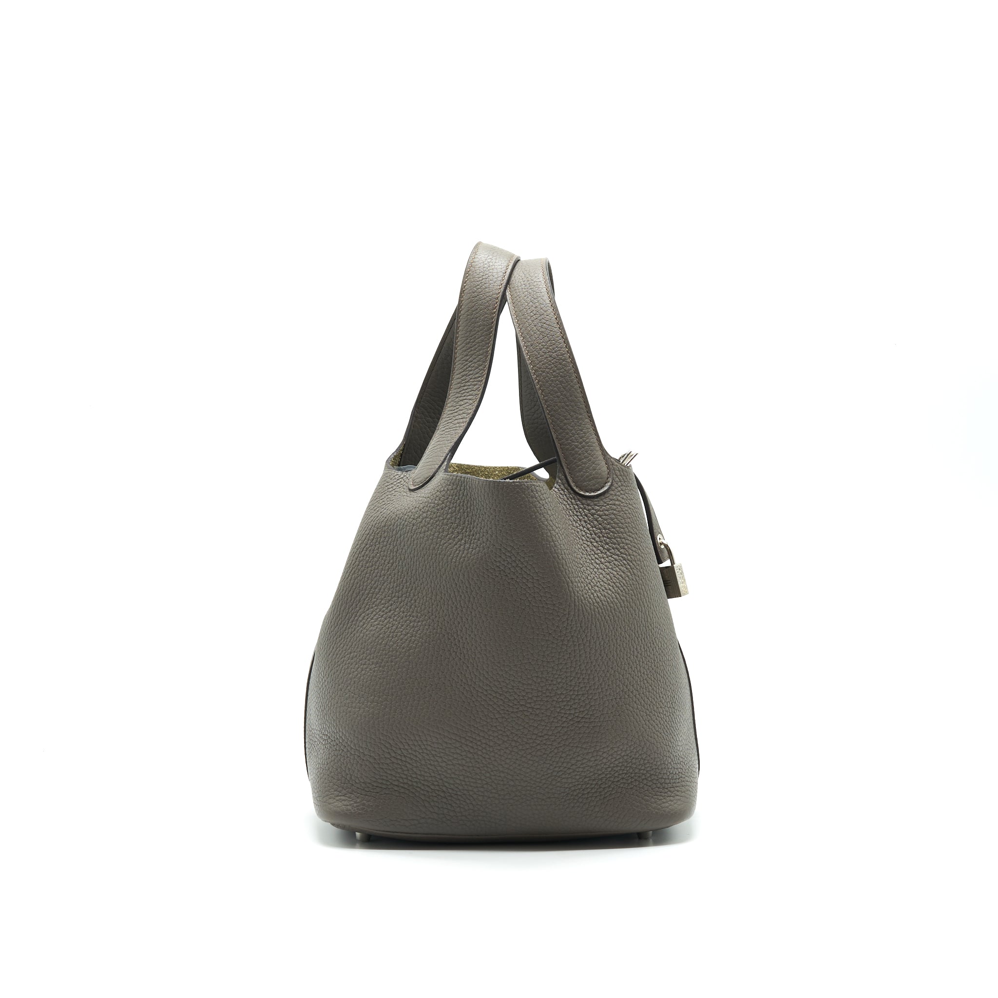HERMES PICOTIN LOCK 22 GRIS ETAIN SHW