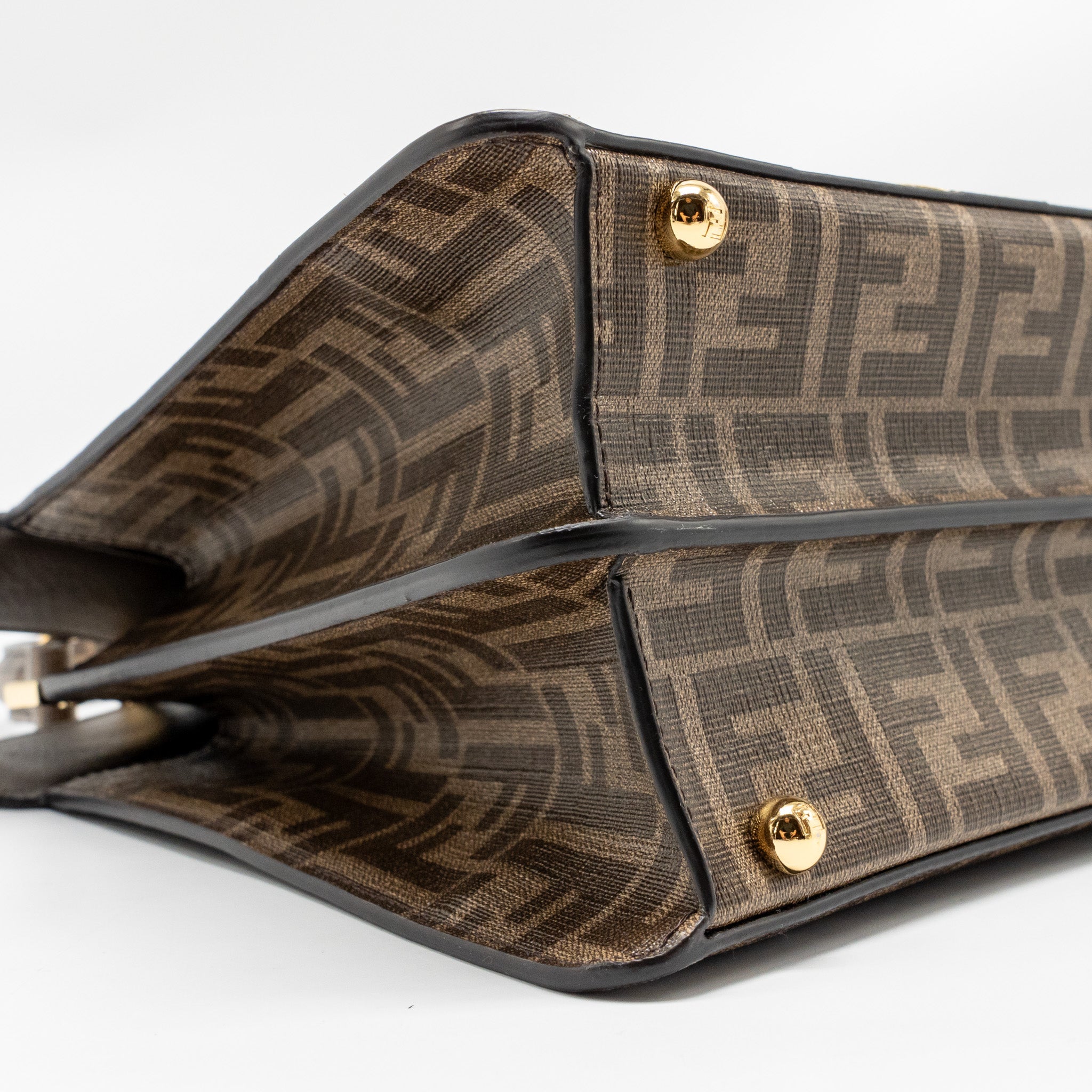 FENDI PEEKABOO ISEEU ANTONIO LOPEZ ZUCCA COATED CANVAS MULTICOLOUR GHW