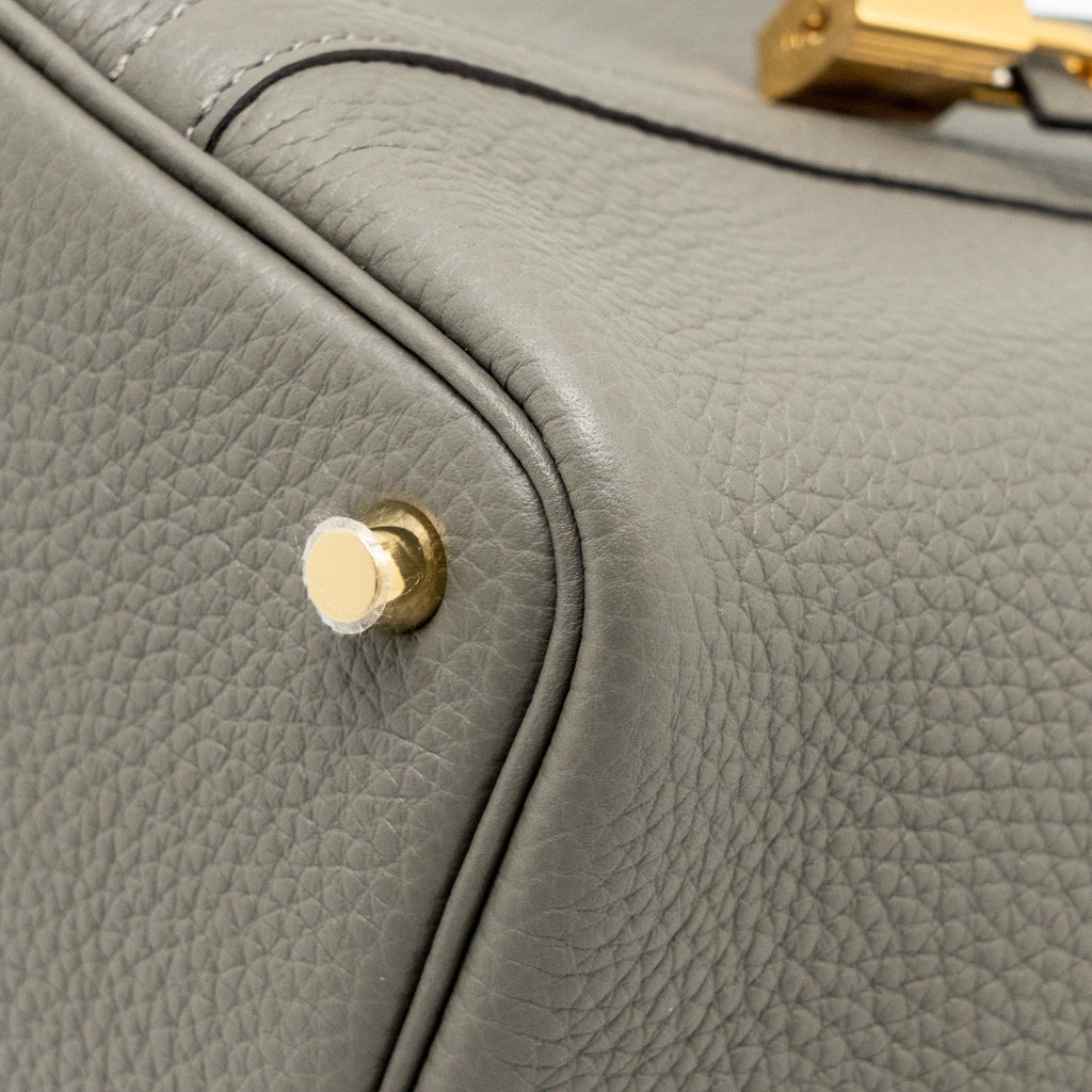 HERMES PICOTIN 18 LOCK BAG CLEMENCE 0L GRIS MEYER GHW