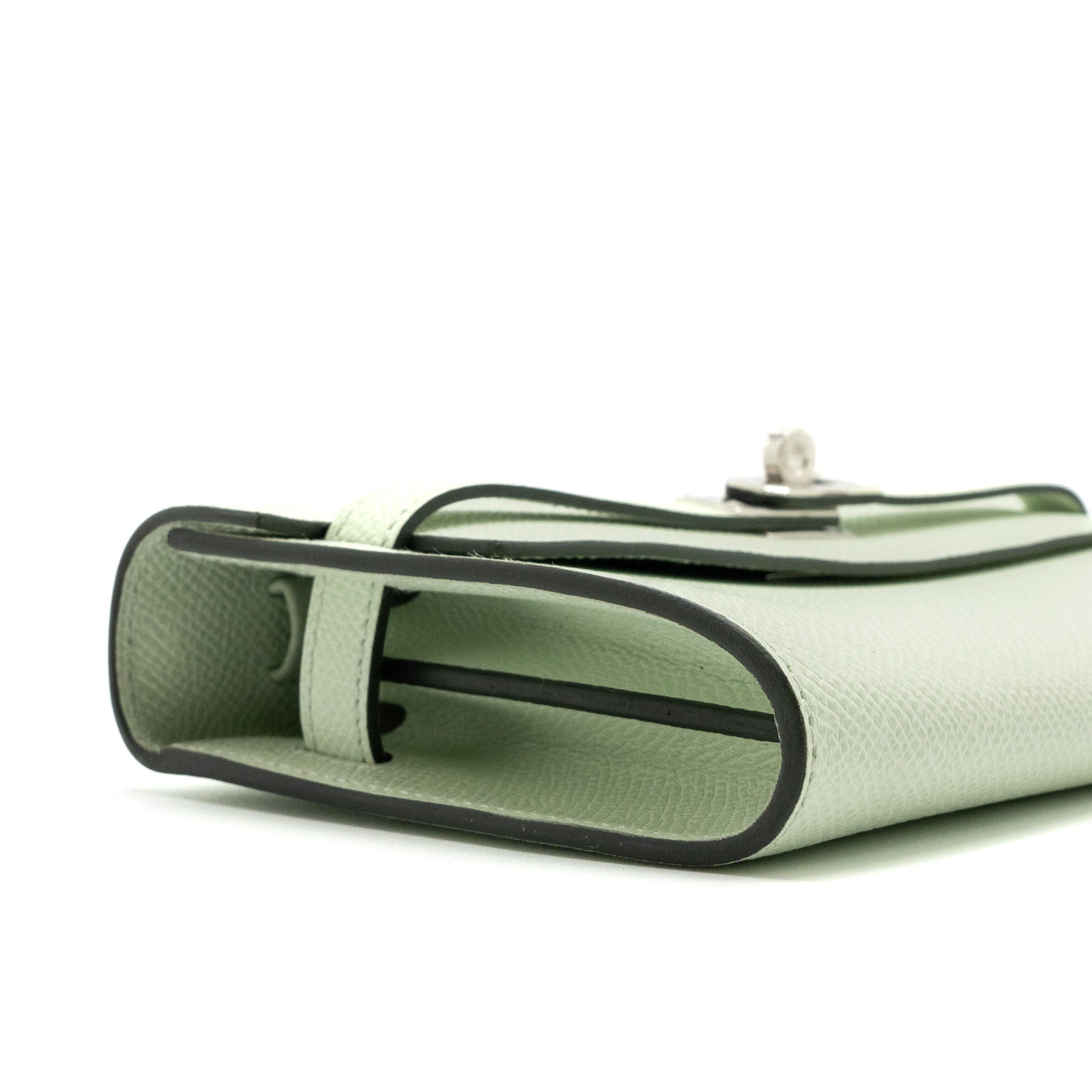 HERMES KELLY TO GO EPSOM VERT FIZZ SHW